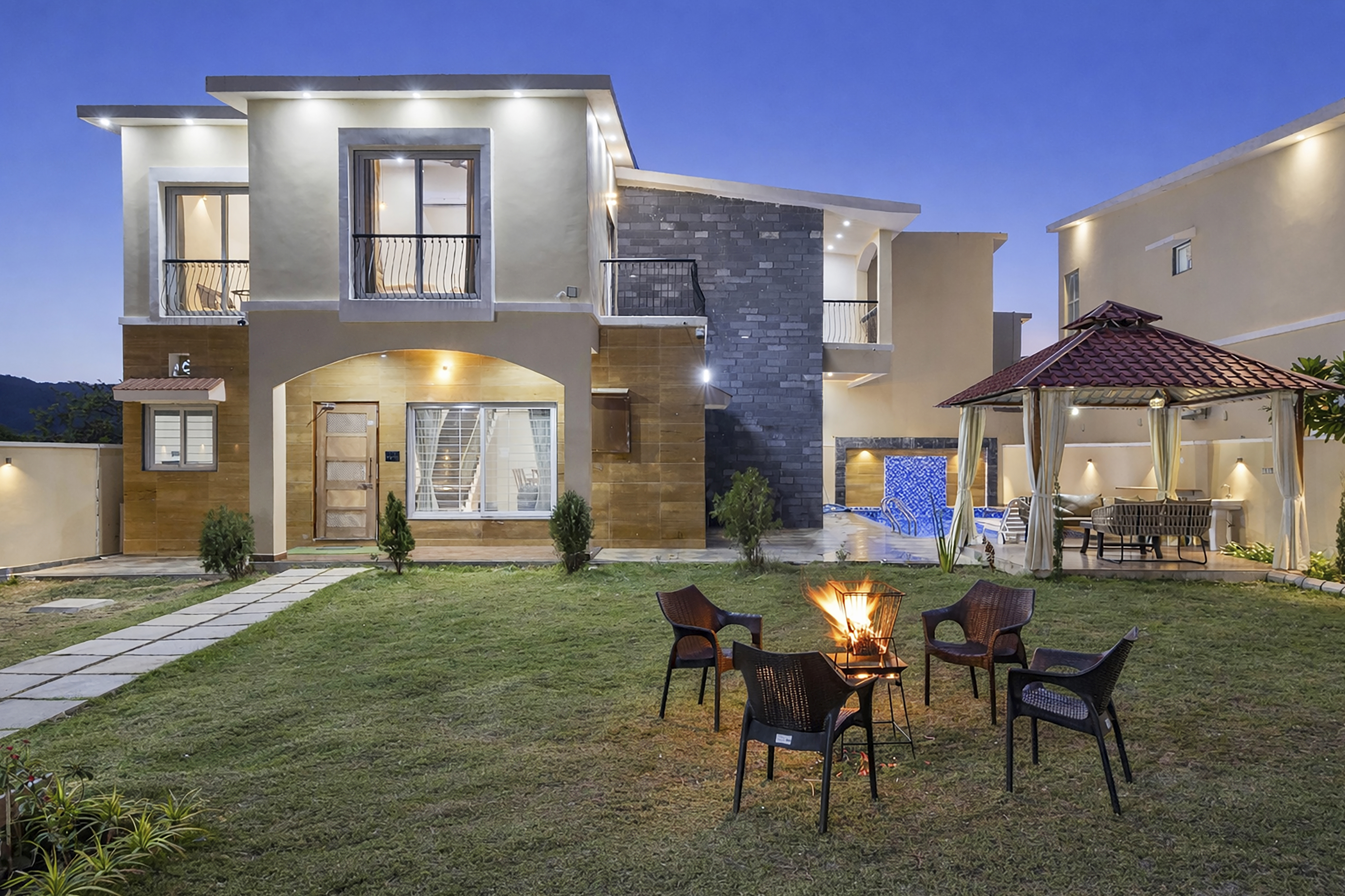 Casa Meraki | Country-Style 3-BHK Villa with Private pool, Gazebo and Landscaped Garden — photo 18