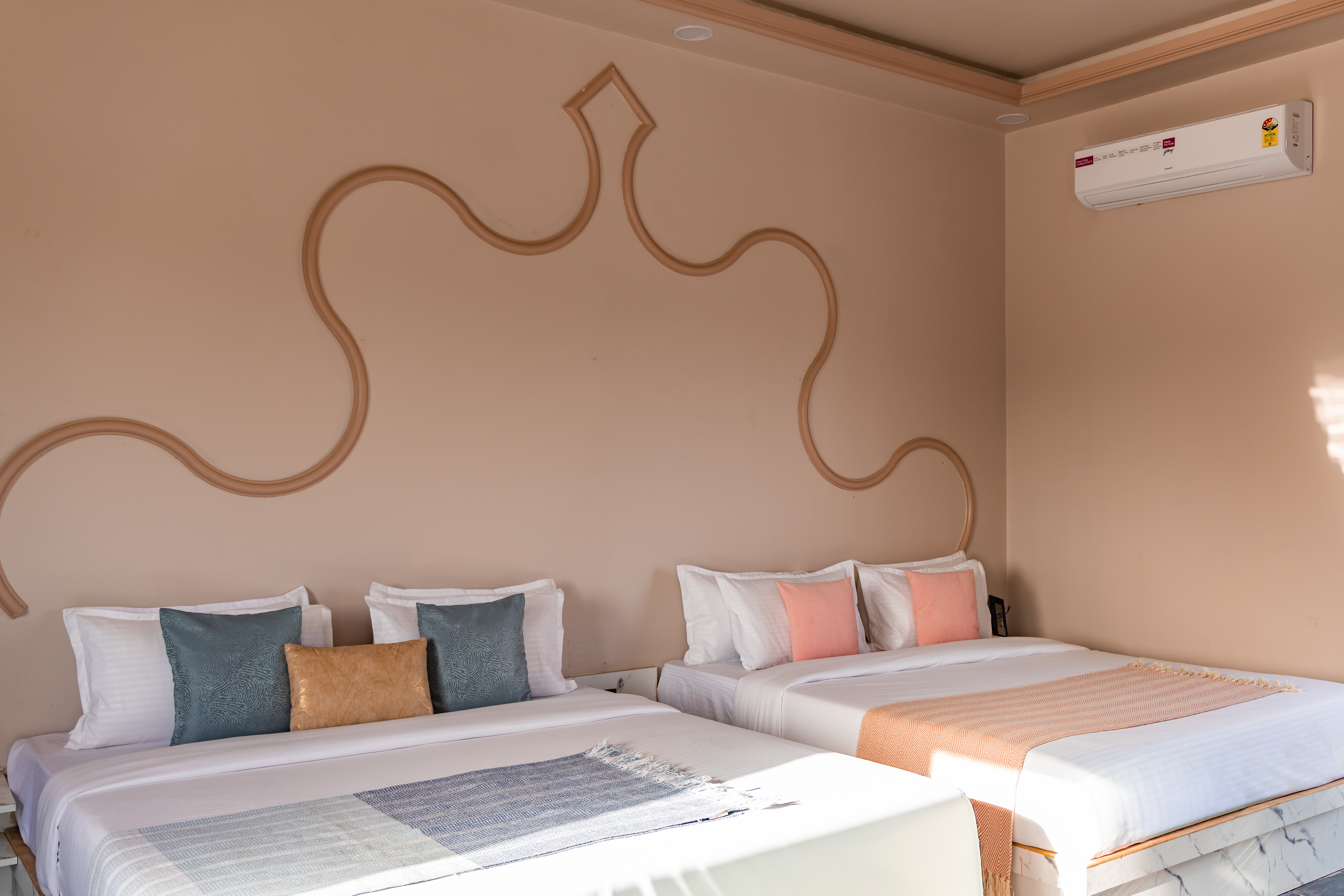 Gold Palm Macaroon | Family Suite in a Serene Resort with Shared Pool, Dining, & Garden | Near Popular Tourist Attractions — photo 17