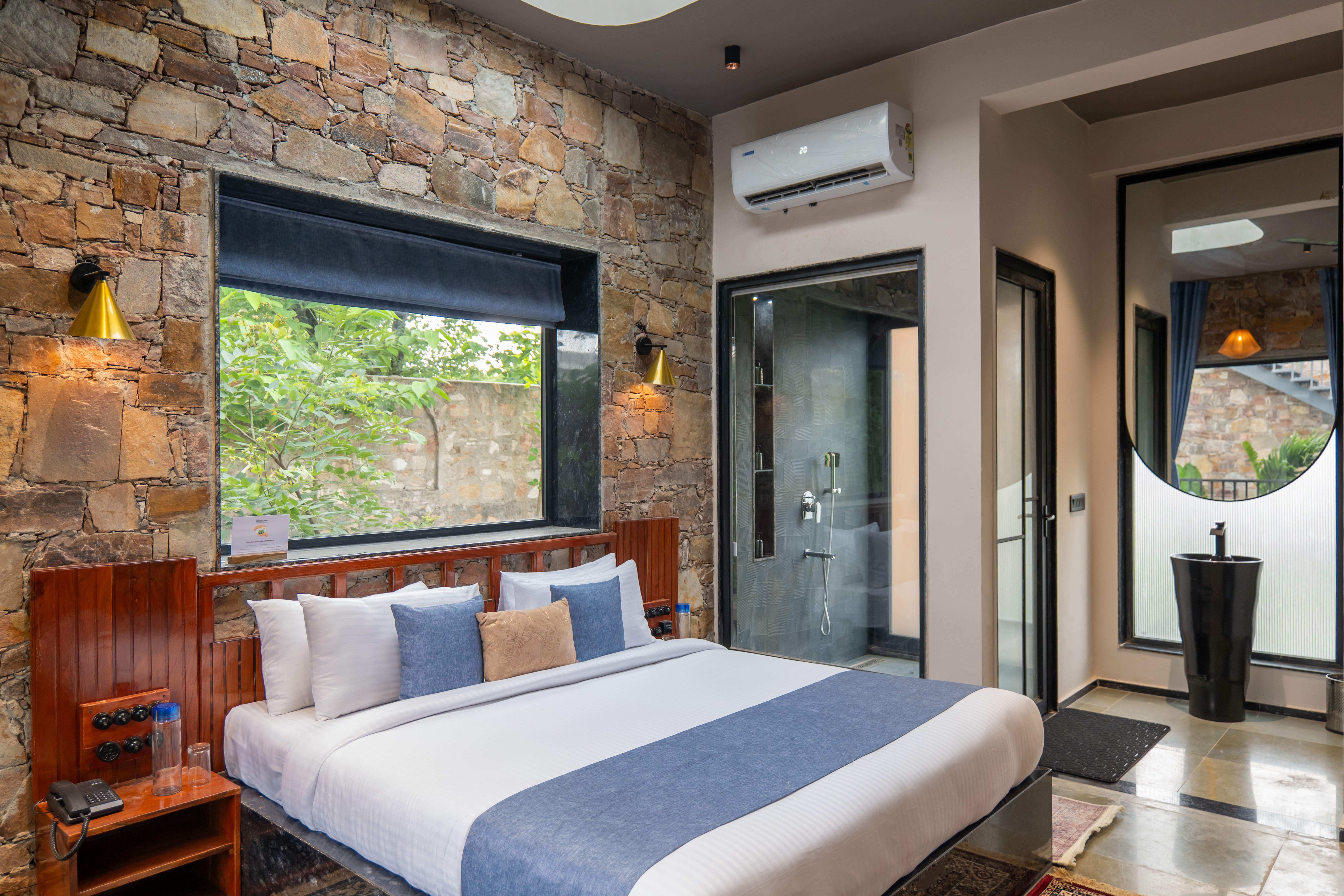 Hathnoda Bagh Cascade | Cottage within a Mini Resort with Open Shower, Shared Pool, Restaurant, Sit Out & Garden — photo 20