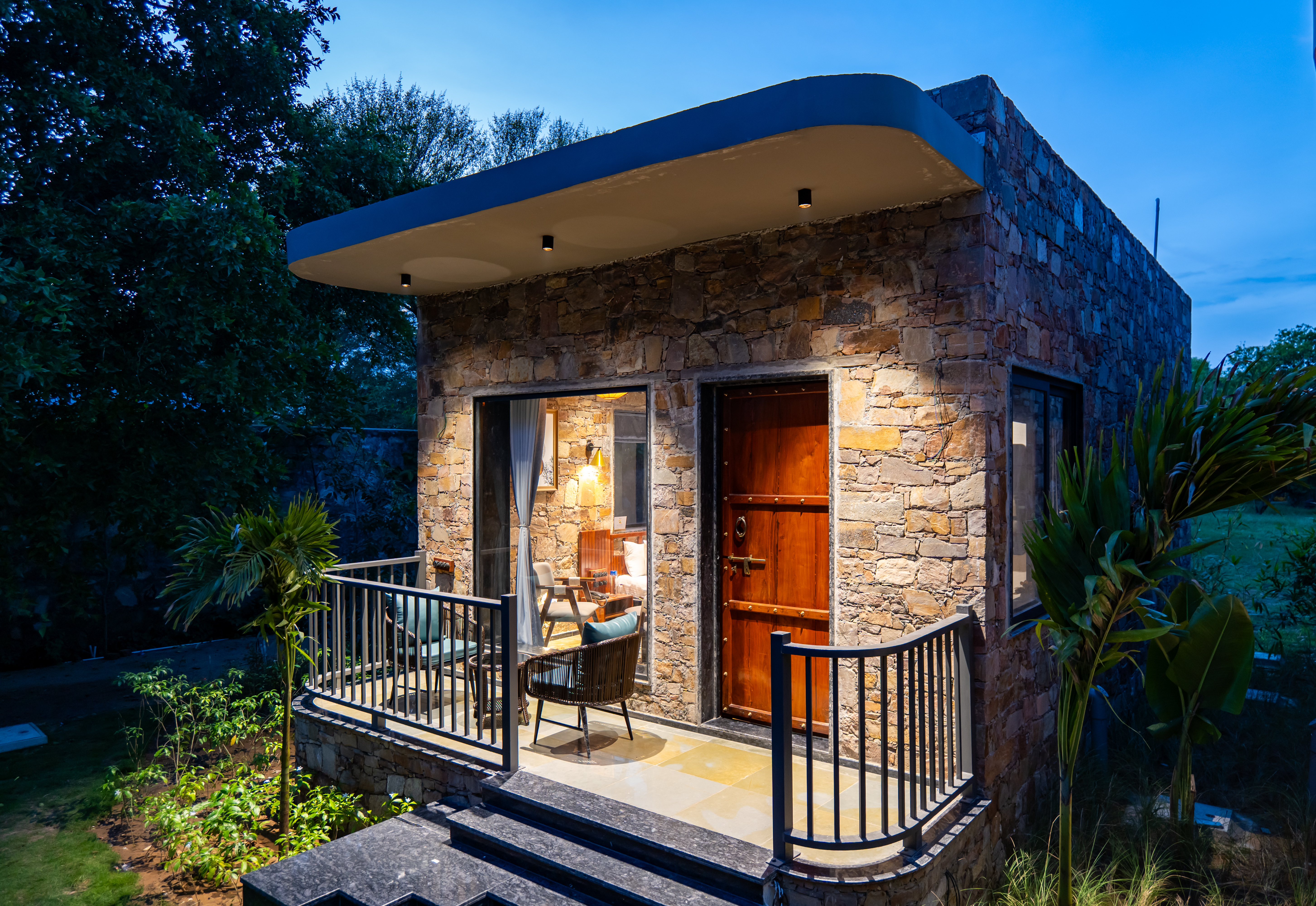 Hathnoda Bagh Cascade | Cottage within a Mini Resort with Open Shower, Shared Pool, Restaurant, Sit Out & Garden