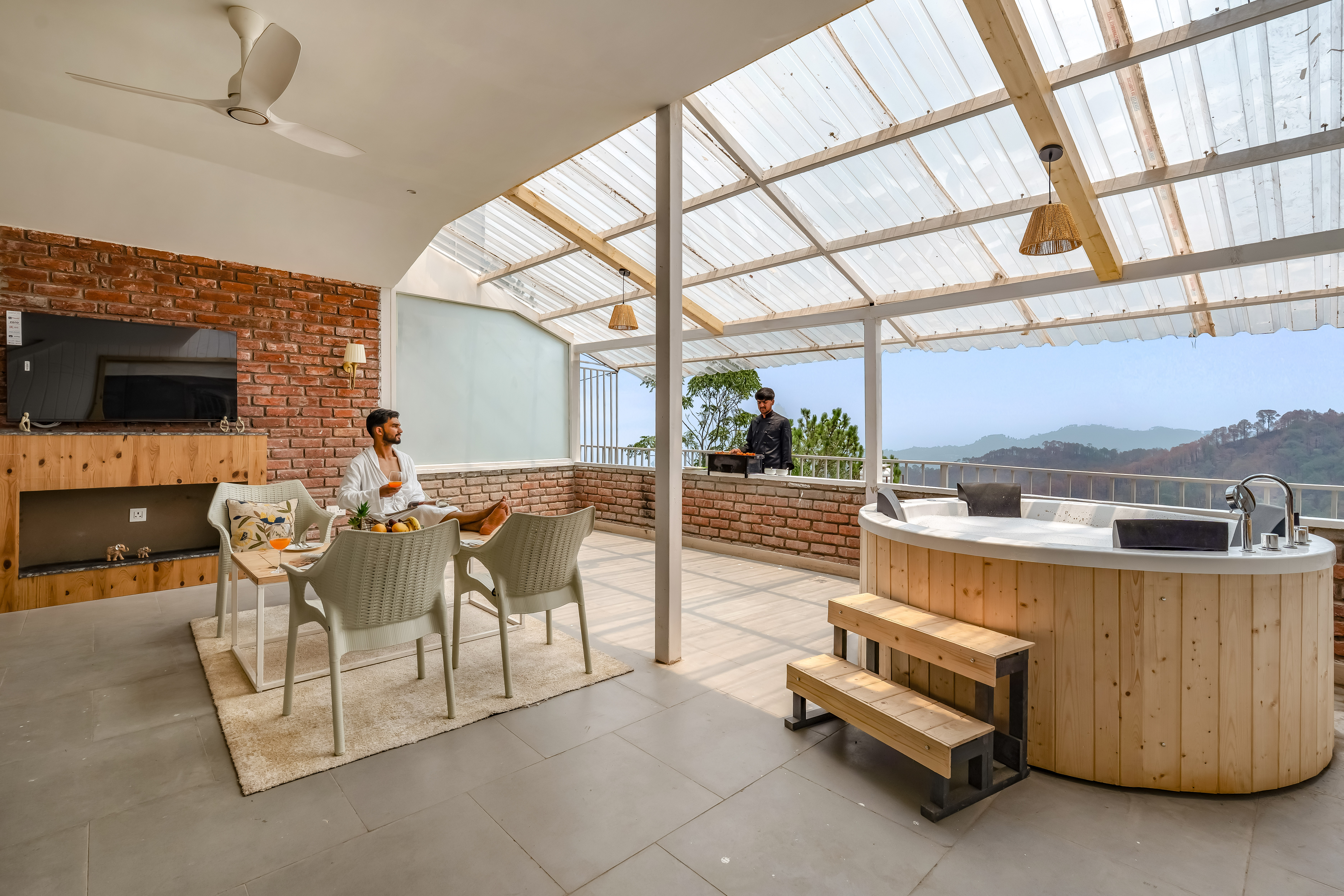 Beyond the Curb | 3- BHK Villa with Private Jacuzzi, Open-air Terrace & Hill Views — photo 6
