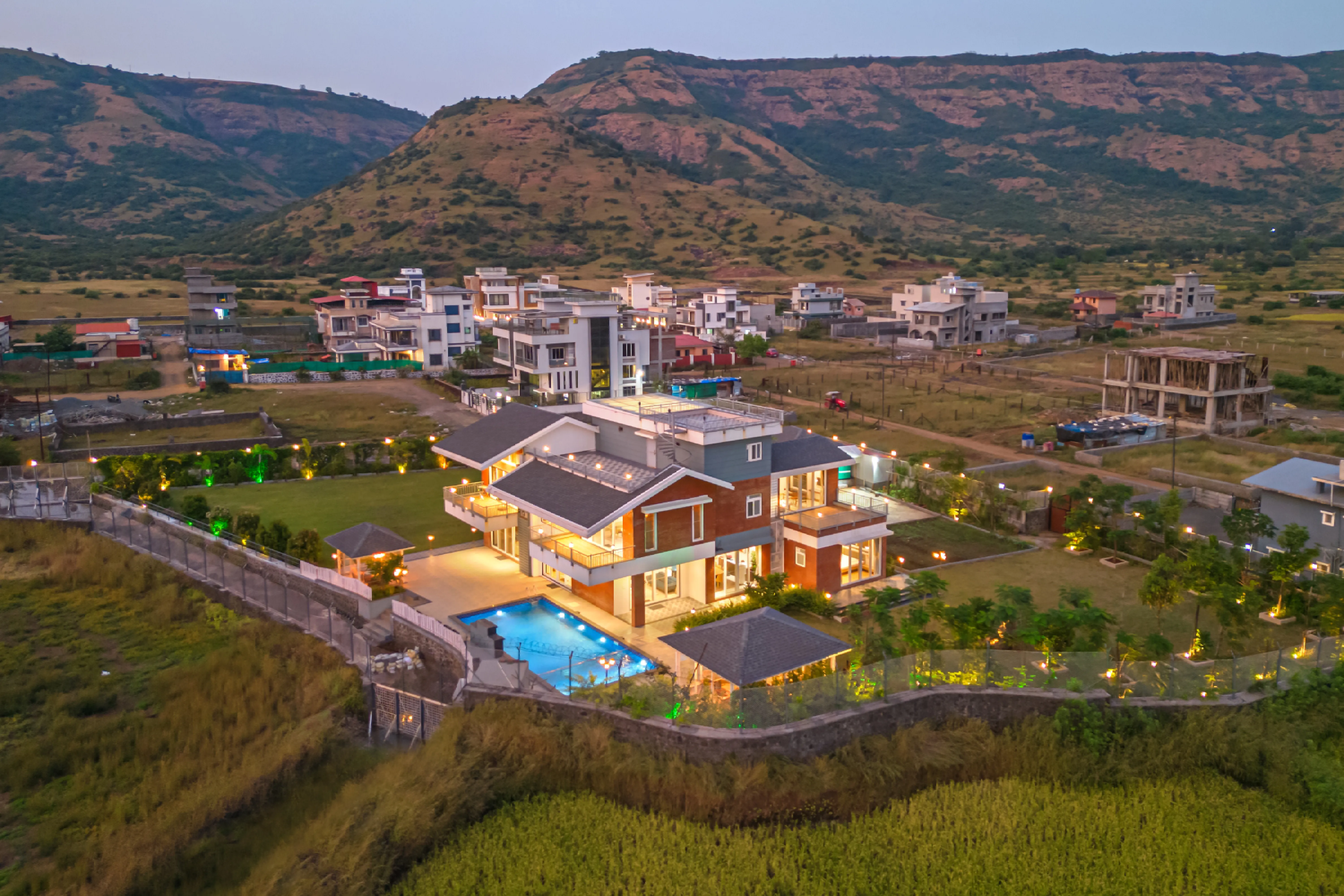 Nimishka Villa | 5-BHK Haven With Pvt Pool, Lavish Garden & Scenic Views