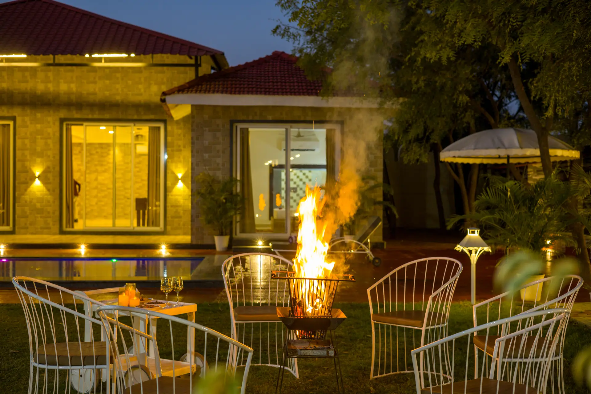 Roohmon’s Farm | Exquisite 5-BHK Retreat With Private Pool, Garden & Bar — photo 6