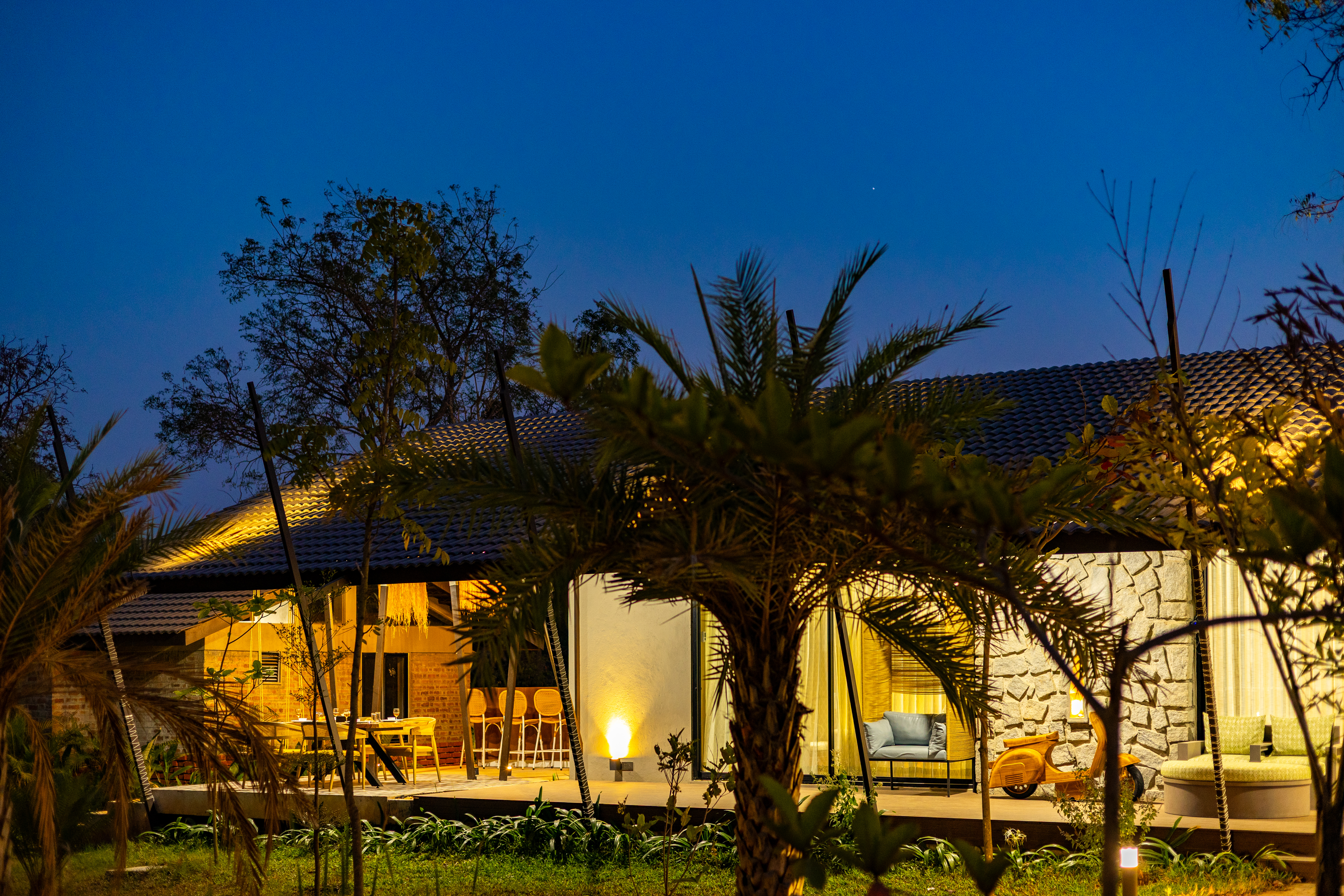 Tapovana Avani | Pet-Friendly 2-BHK Villa with Garden, Shared Pool, Gazebo & Firepit Lounge on 1-Acre of Serene Land — photo 4