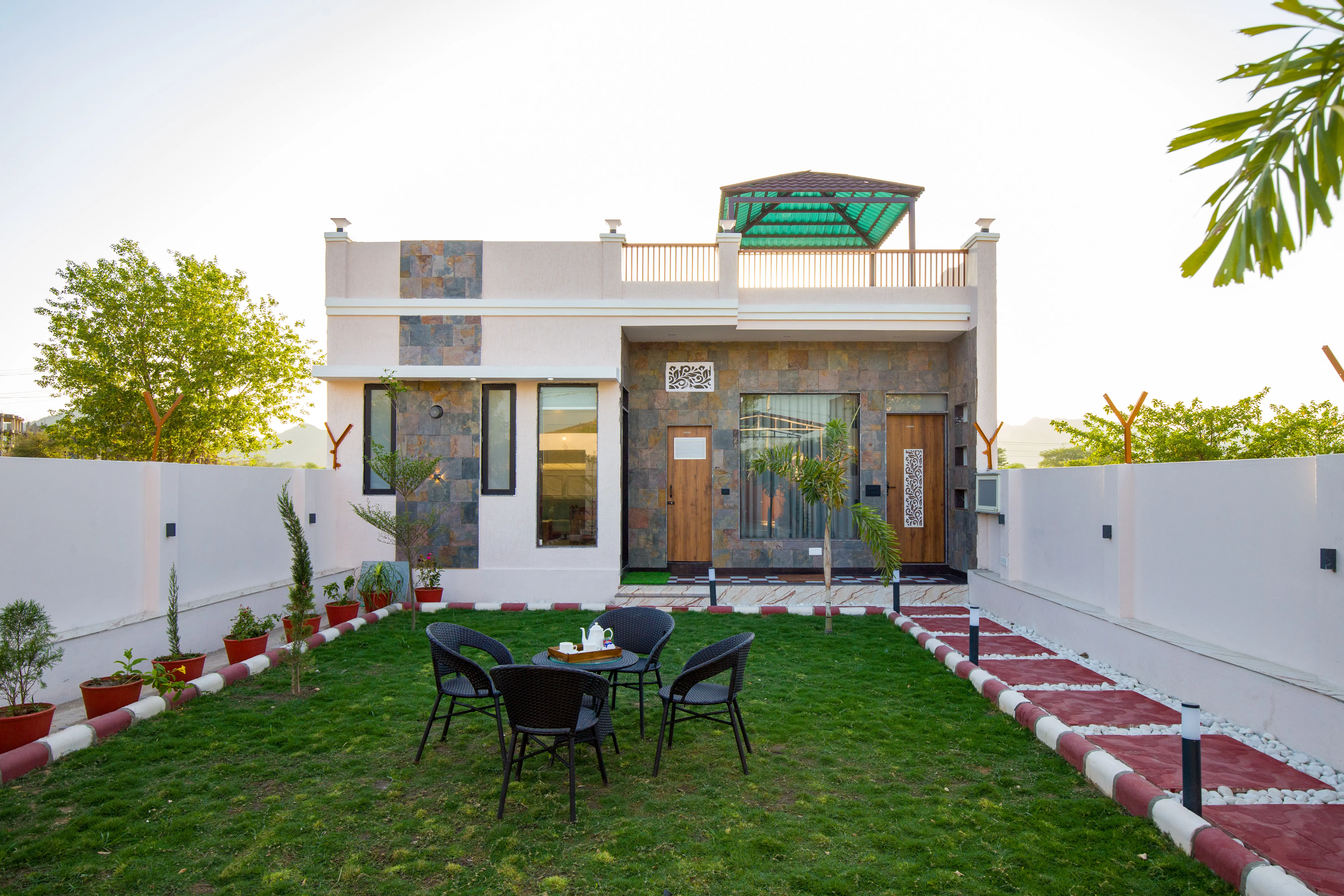 Parvam Retreat | Charming Pet-friendly 2-BHK Villa With Private Pool, Garden, Terrace & Aravali Hill Views — photo 8