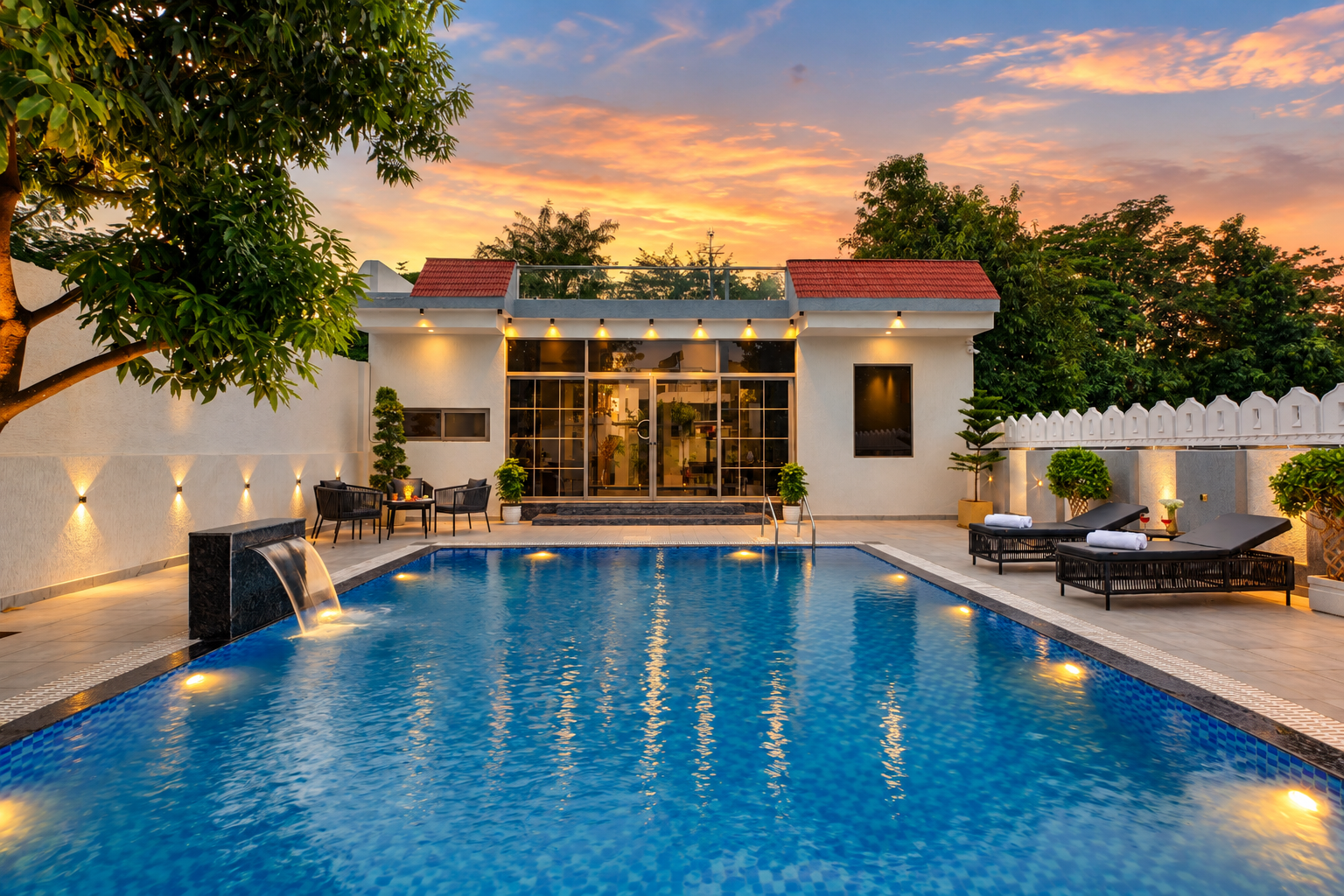 Cabana | 3 BHK Villa With Private Pool, Sprawling Lawn, Poolside Deck & Outdoor Movie Screen