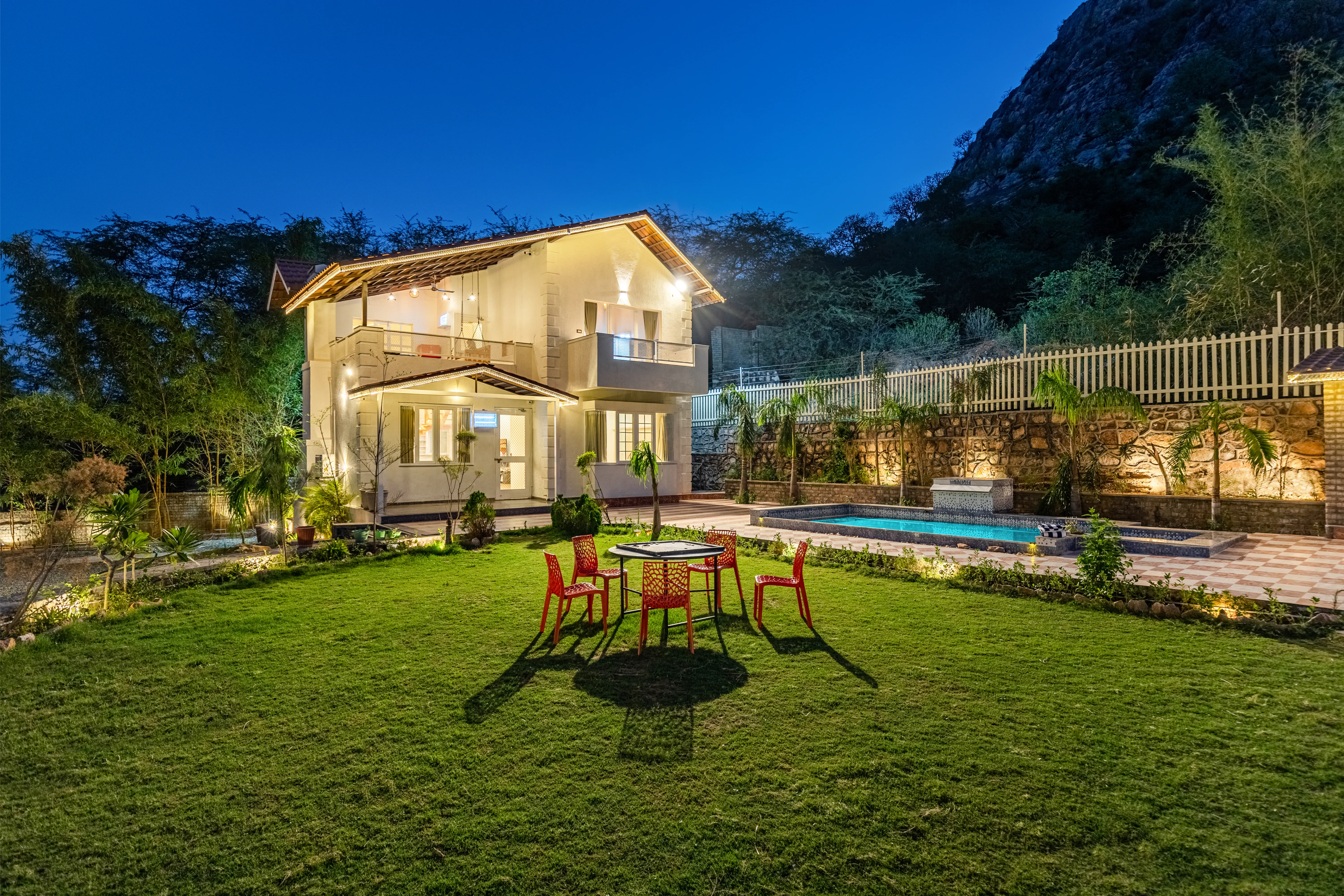 Ramgarh Wild Retreat | Pet-friendly Colonial-Style 2-BHK Villa Amidst the Hills with Private Pool & Garden — photo 21