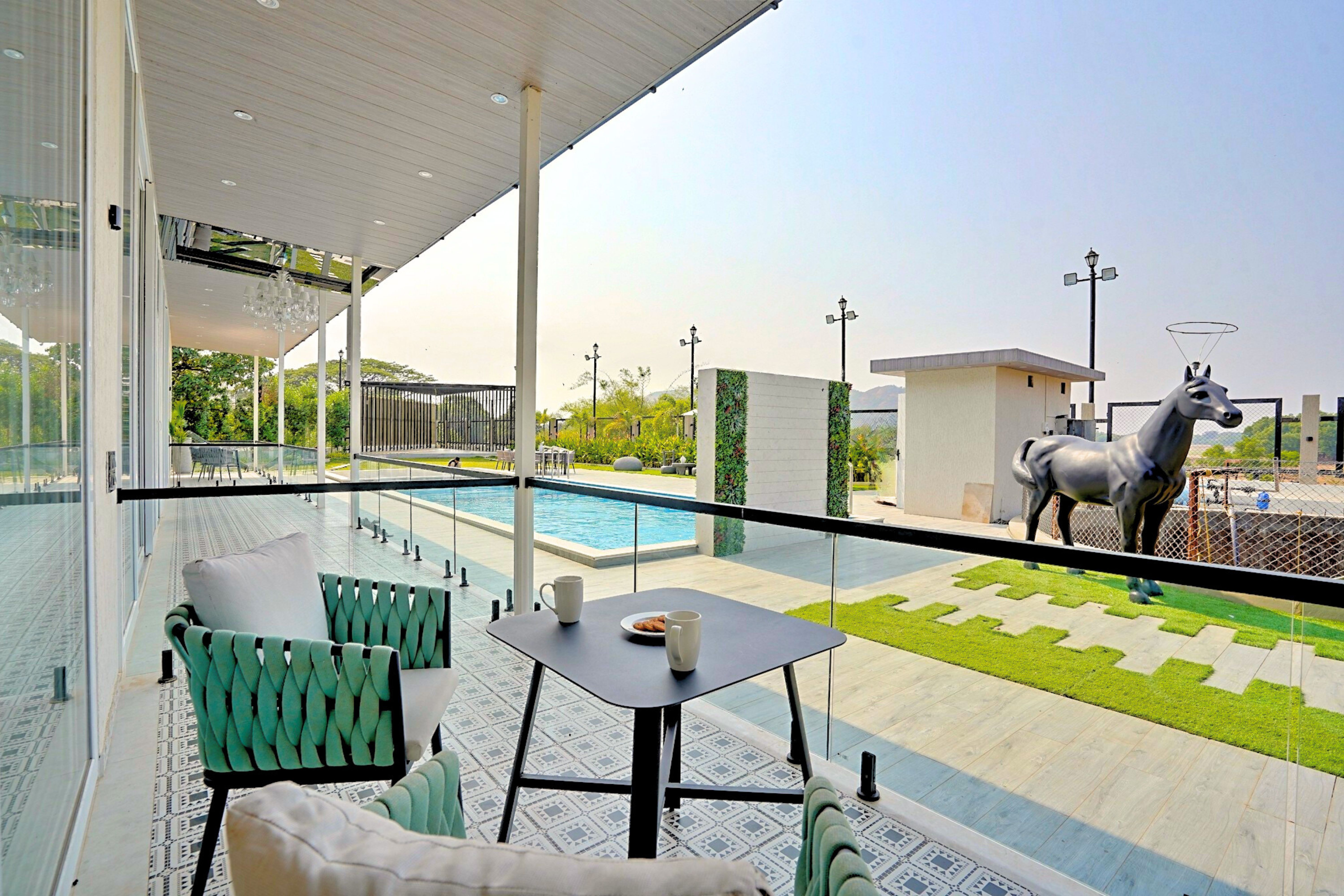 Meraki Villa | Majestic 4-BHK Glass Villa With Private Pool, Balcony, Garden & Gazebo — photo 16