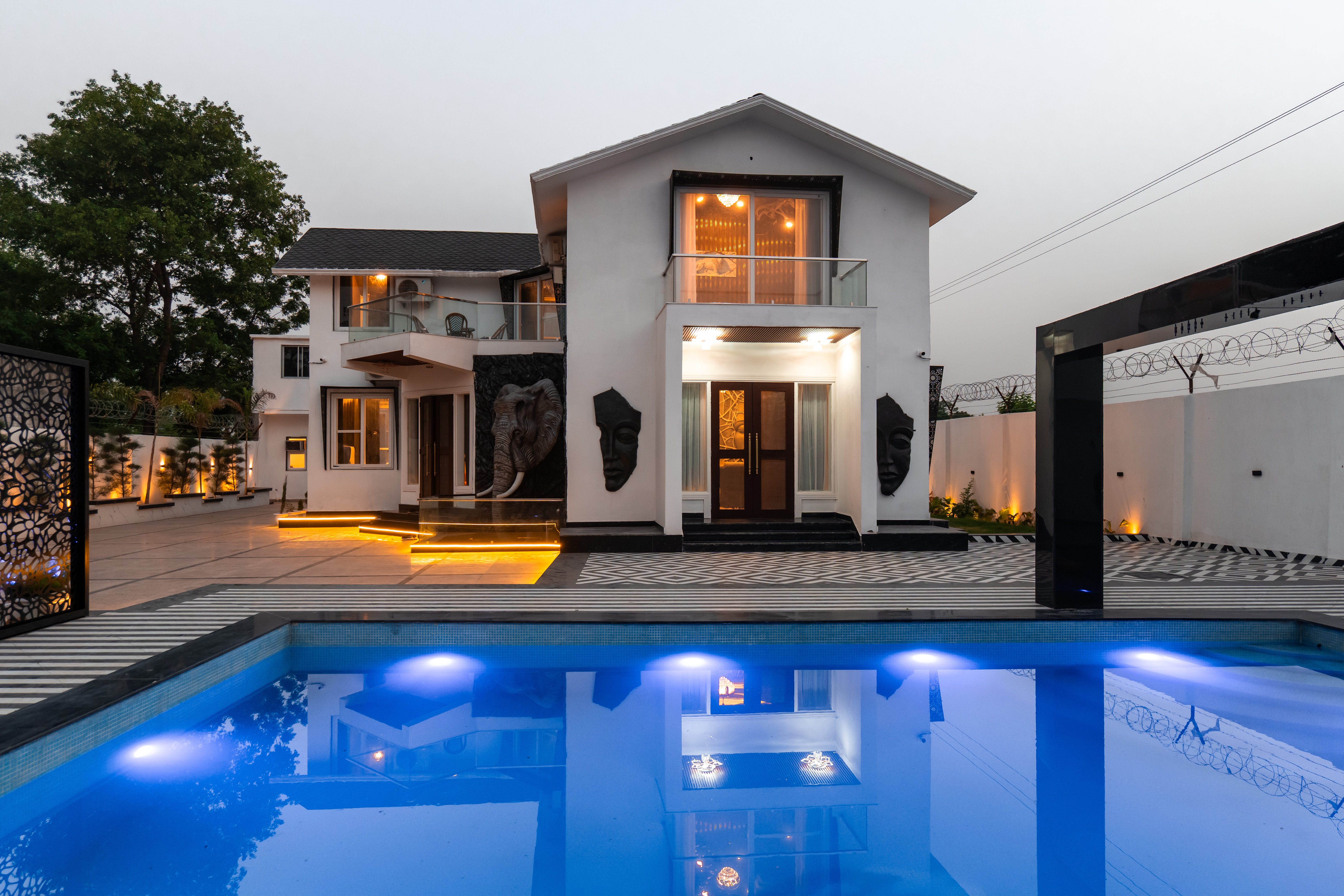Raj Farm | 3-BHK Villa with Private Pool, Kid’s Room and An Outhouse