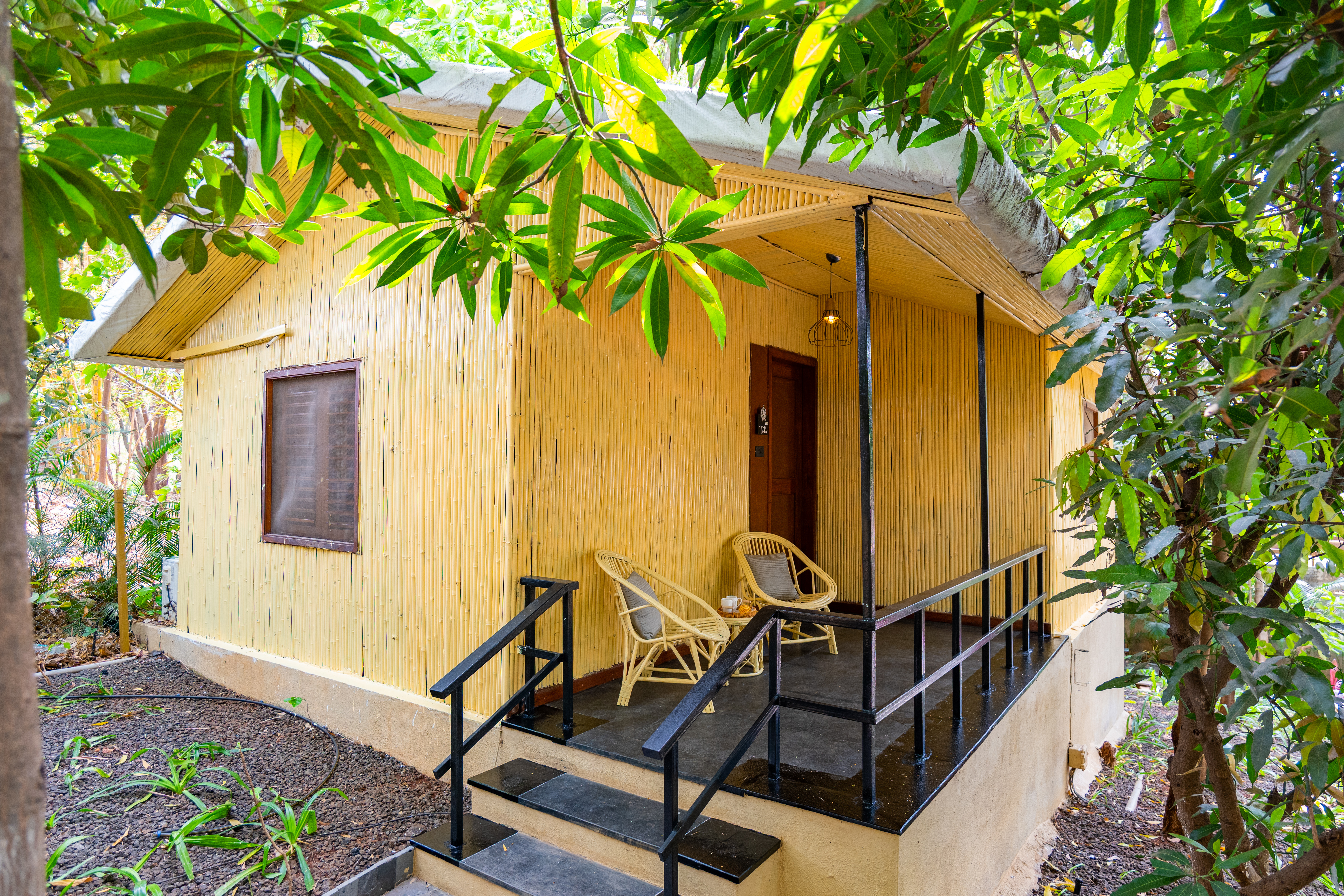 Timber Premium Suite | Pet-friendly Bamboo Cottage with Pvt Verandah, Lounge & Shared Outdoor seating & Restaurant — photo 19