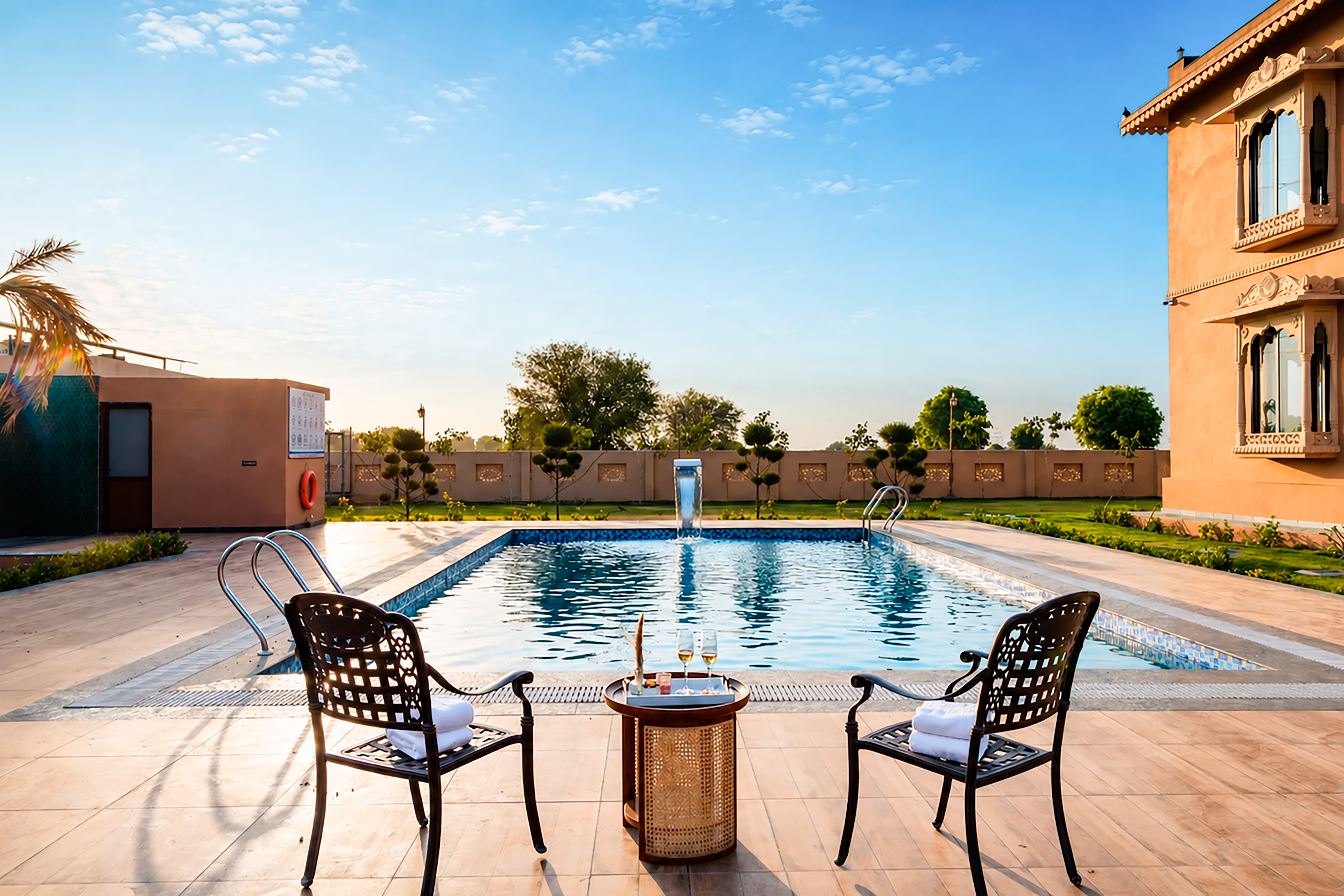 Nirvana Farms | Heritage-Style 5-BHK Farmhouse with Private Pool, Lounge Area and Garden — photo 2