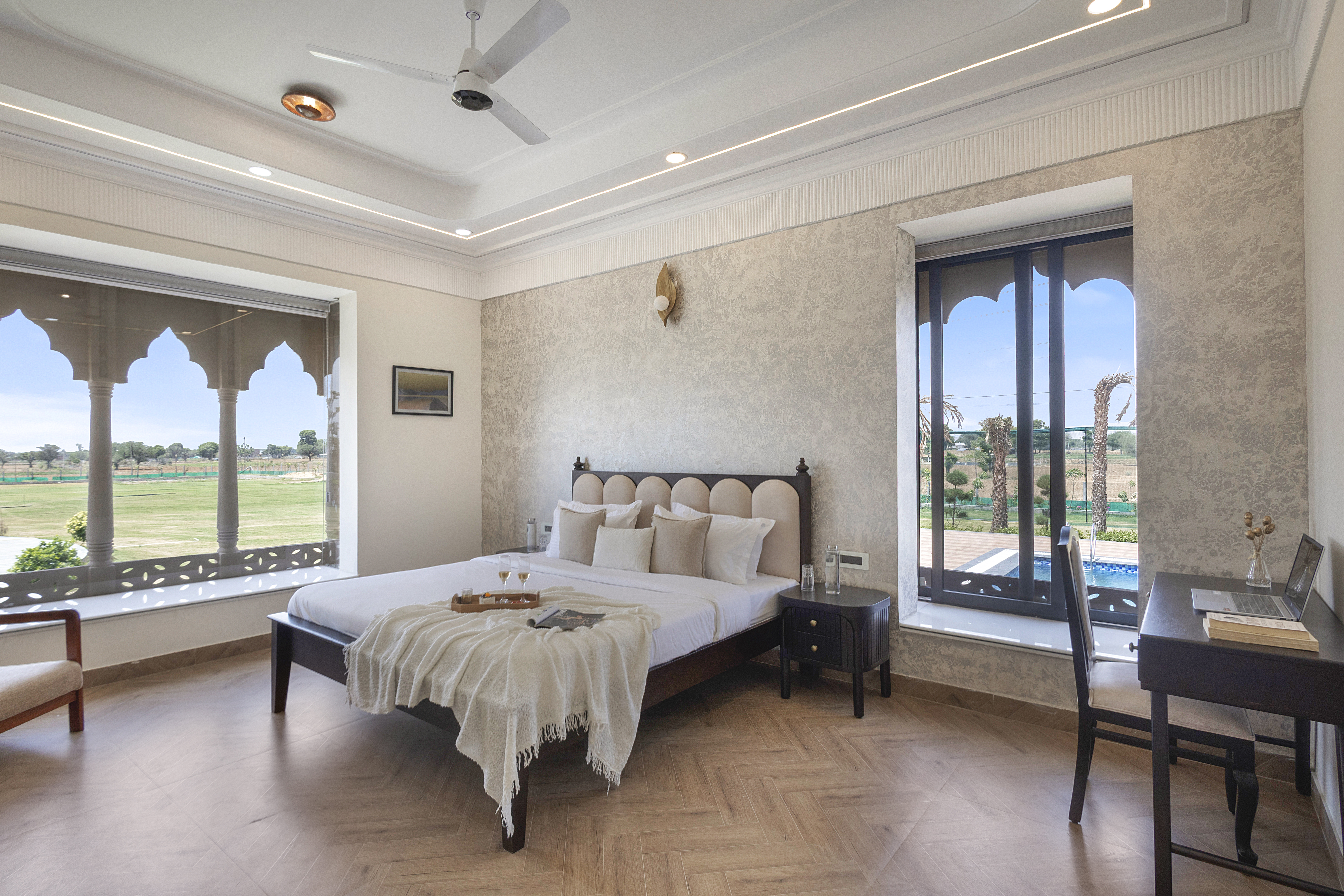 Nirvana Farms | Heritage-Style 5-BHK Farmhouse with Private Pool, Lounge Area and Garden — photo 14