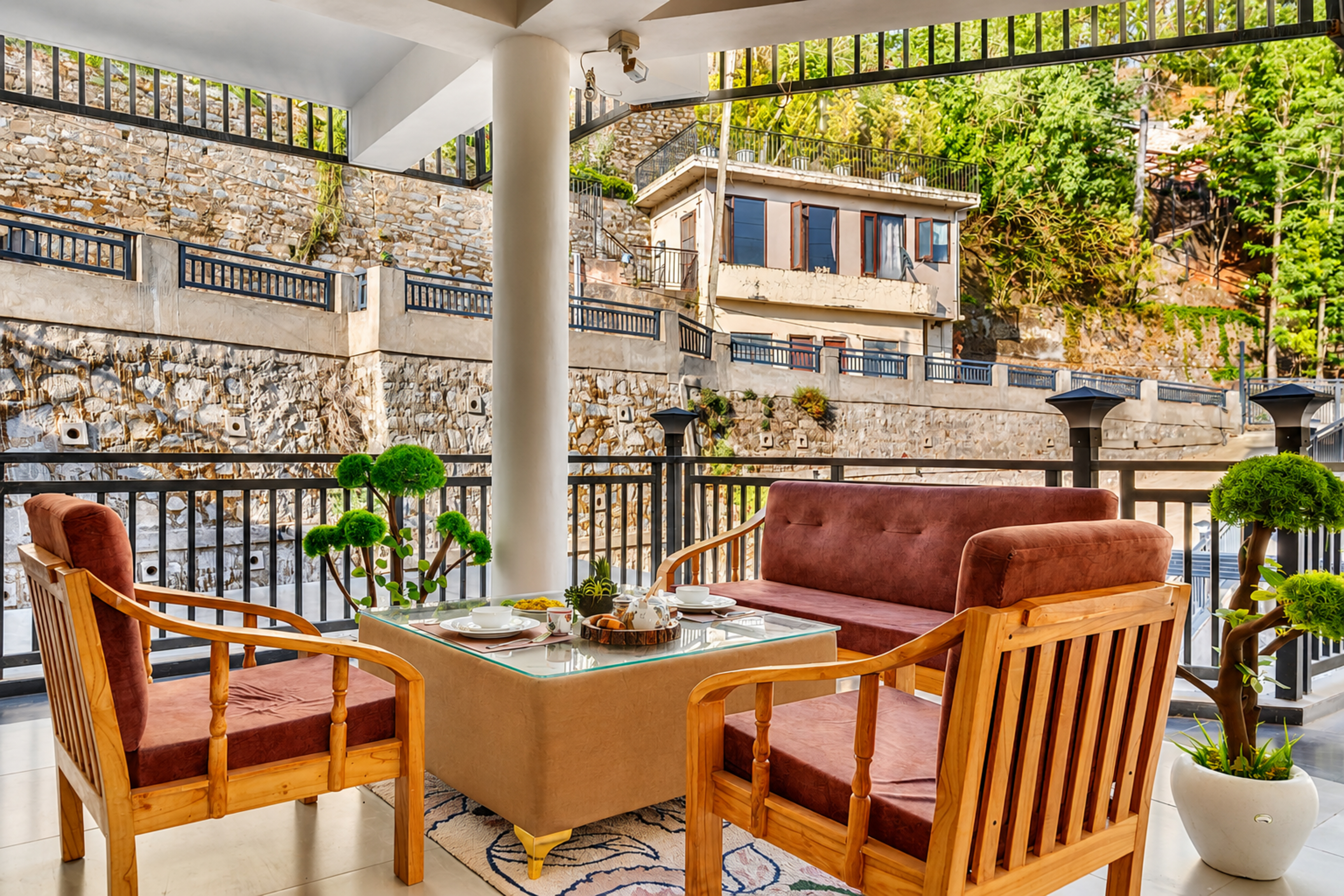 Mist & Manor Cedar | Pet-friendly 3-BHK Apartment with Shared Game Zone, Outdoor Seating & Scenic Views — photo 3