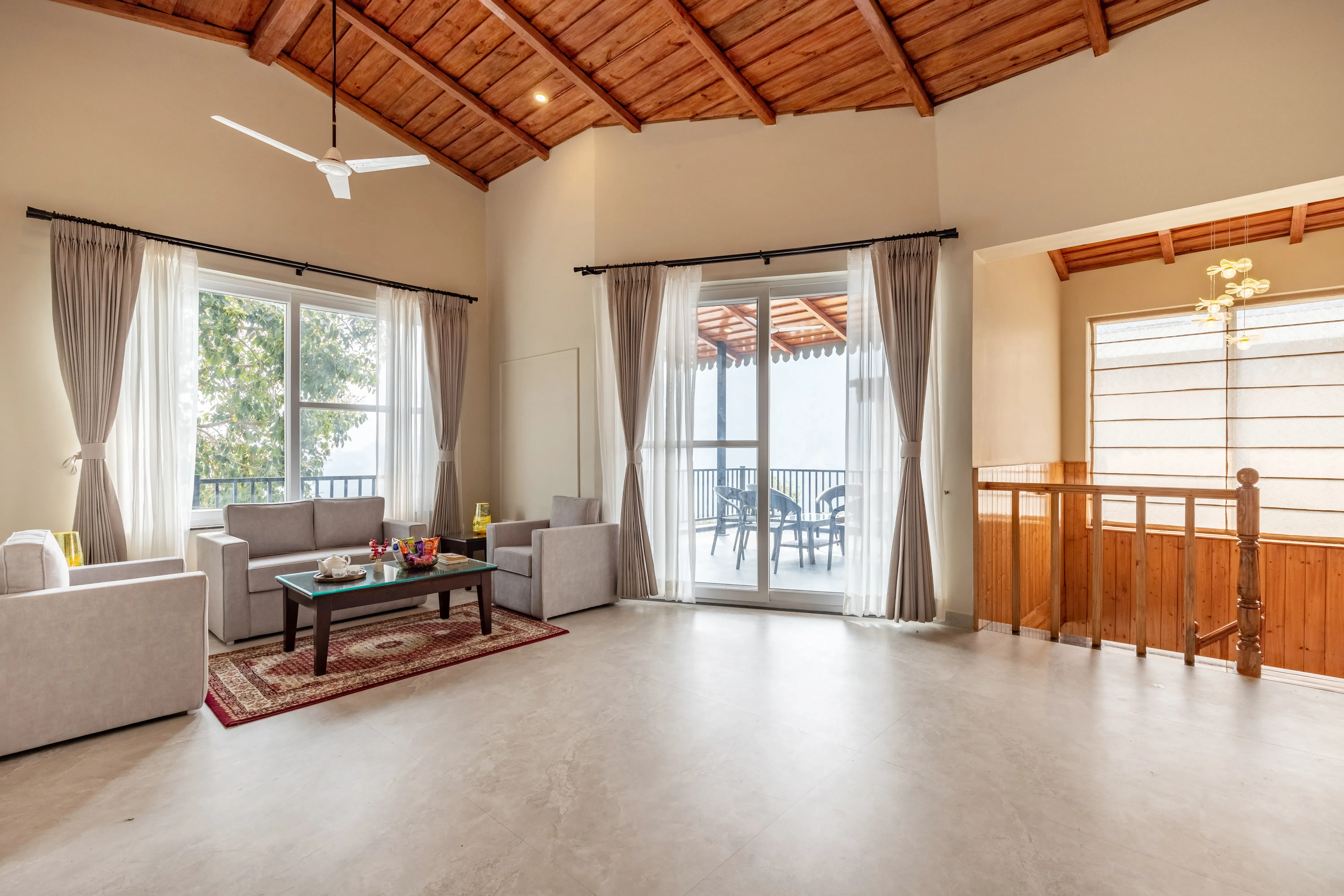 Twin Chalets | 4-BHK Pet-friendly Escape With Valley-facing lawn, Terrace & 2 Living Rooms — photo 13