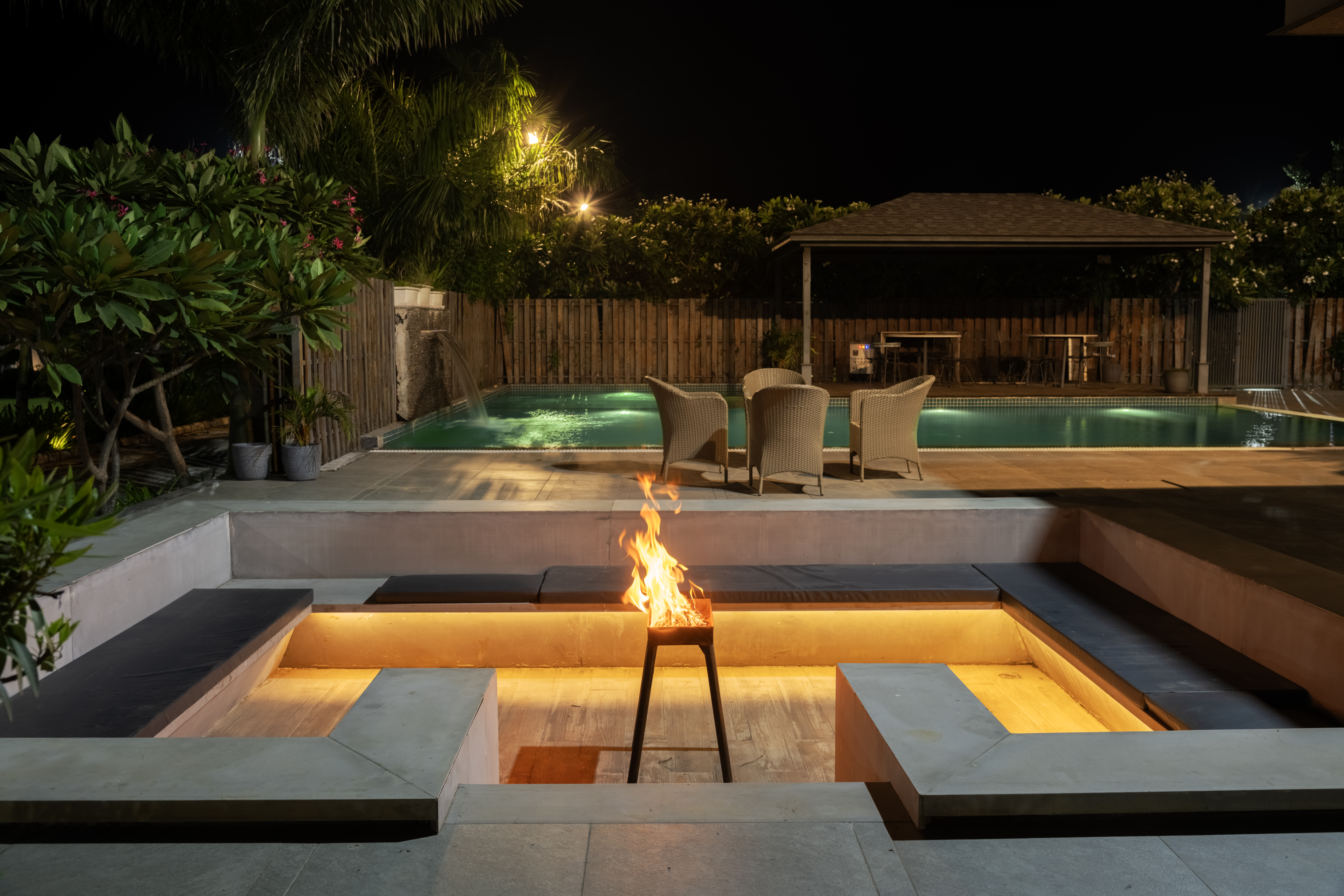 Skylark Estate | 5-BHK Forest-View Villa with Private Pool, Gazebo, Indoor Games Lounge, Bonfire Area, Terrace & Garden — photo 8