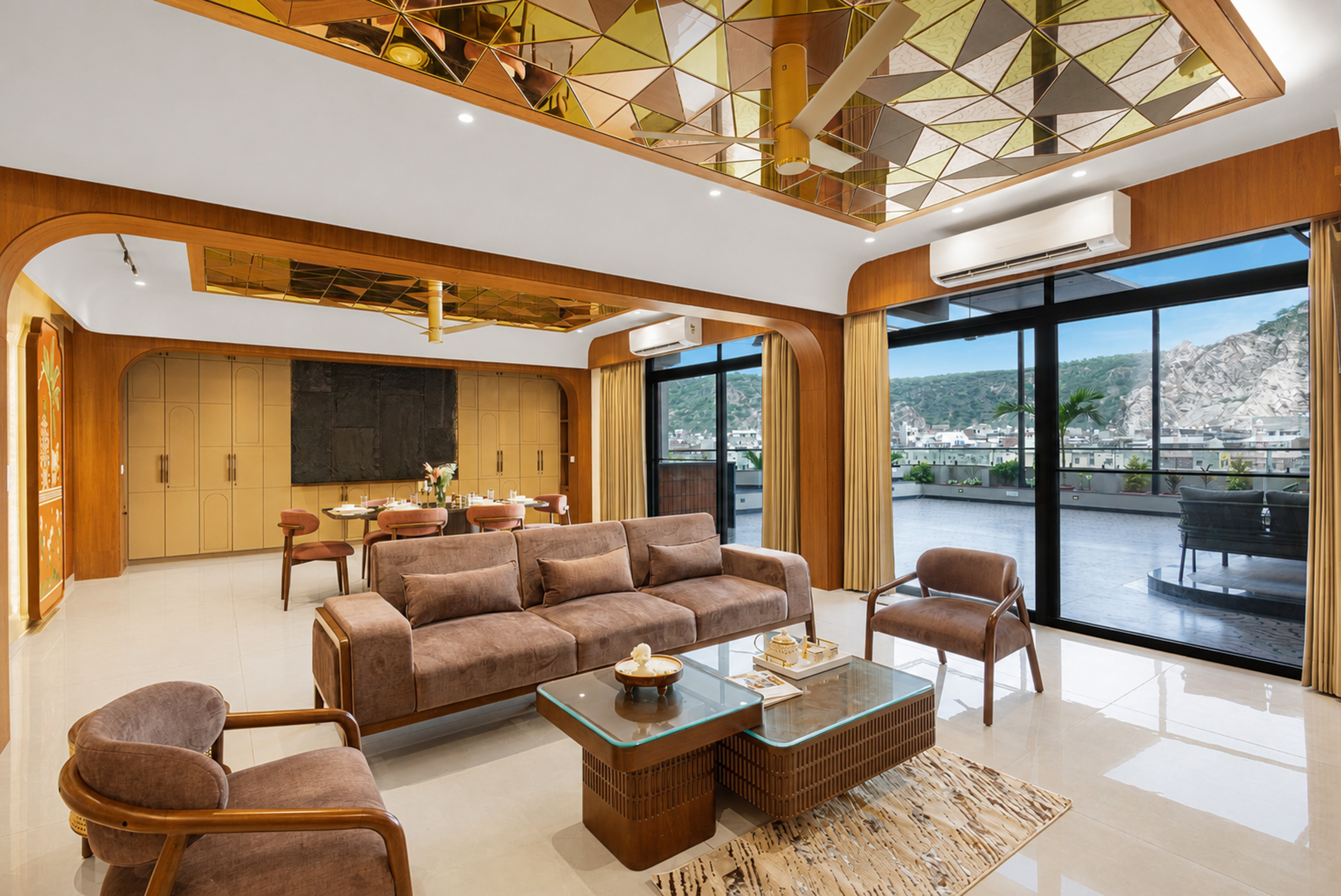 GIRI Penthouse | 2-BHK Penthouse with Terrace, Open-air bar, Lounge, Outdoor jacuzzi & Aravalli Views — photo 3