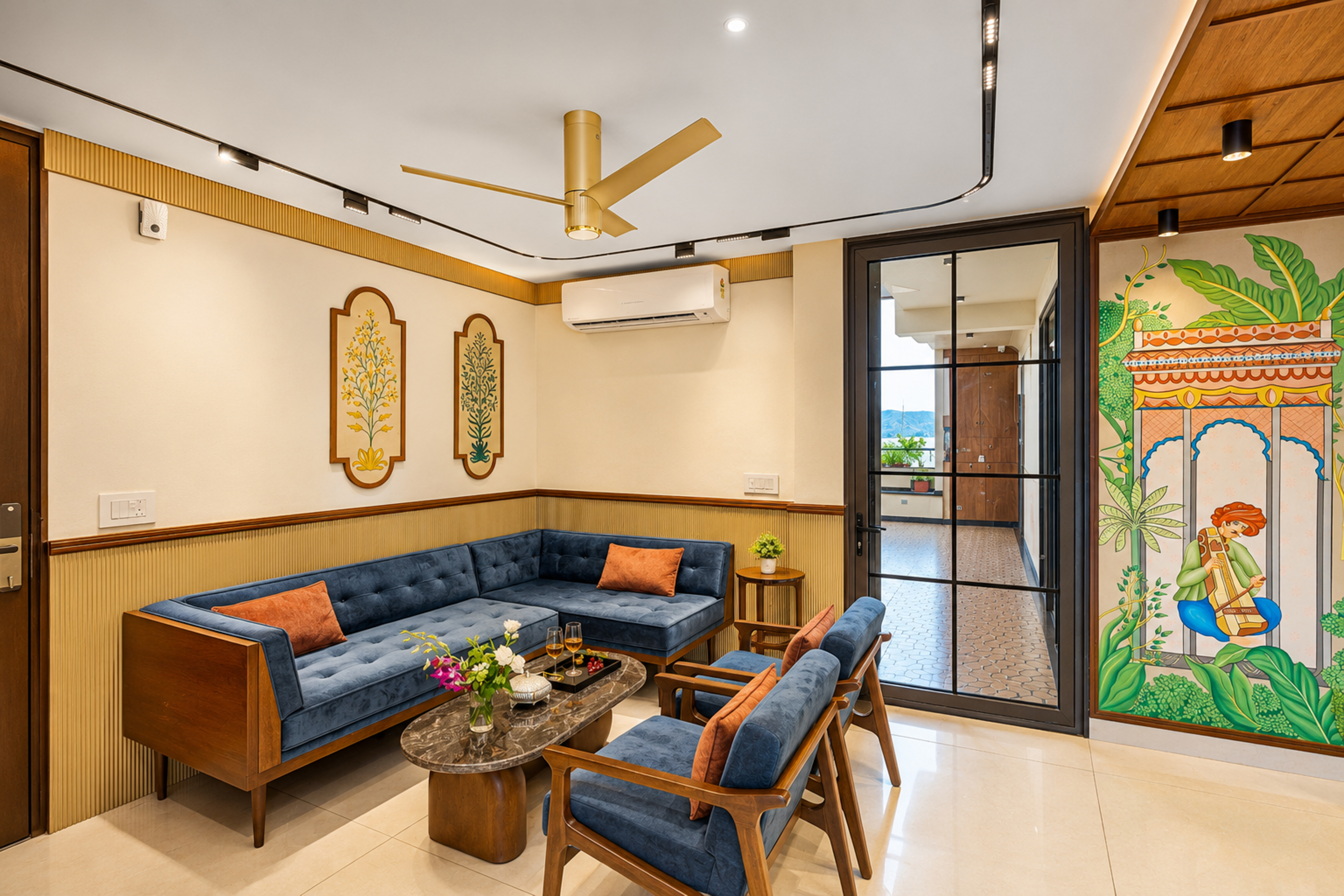 GIRI Penthouse | 2-BHK Penthouse with Terrace, Open-air bar, Lounge, Outdoor jacuzzi & Aravalli Views — photo 7