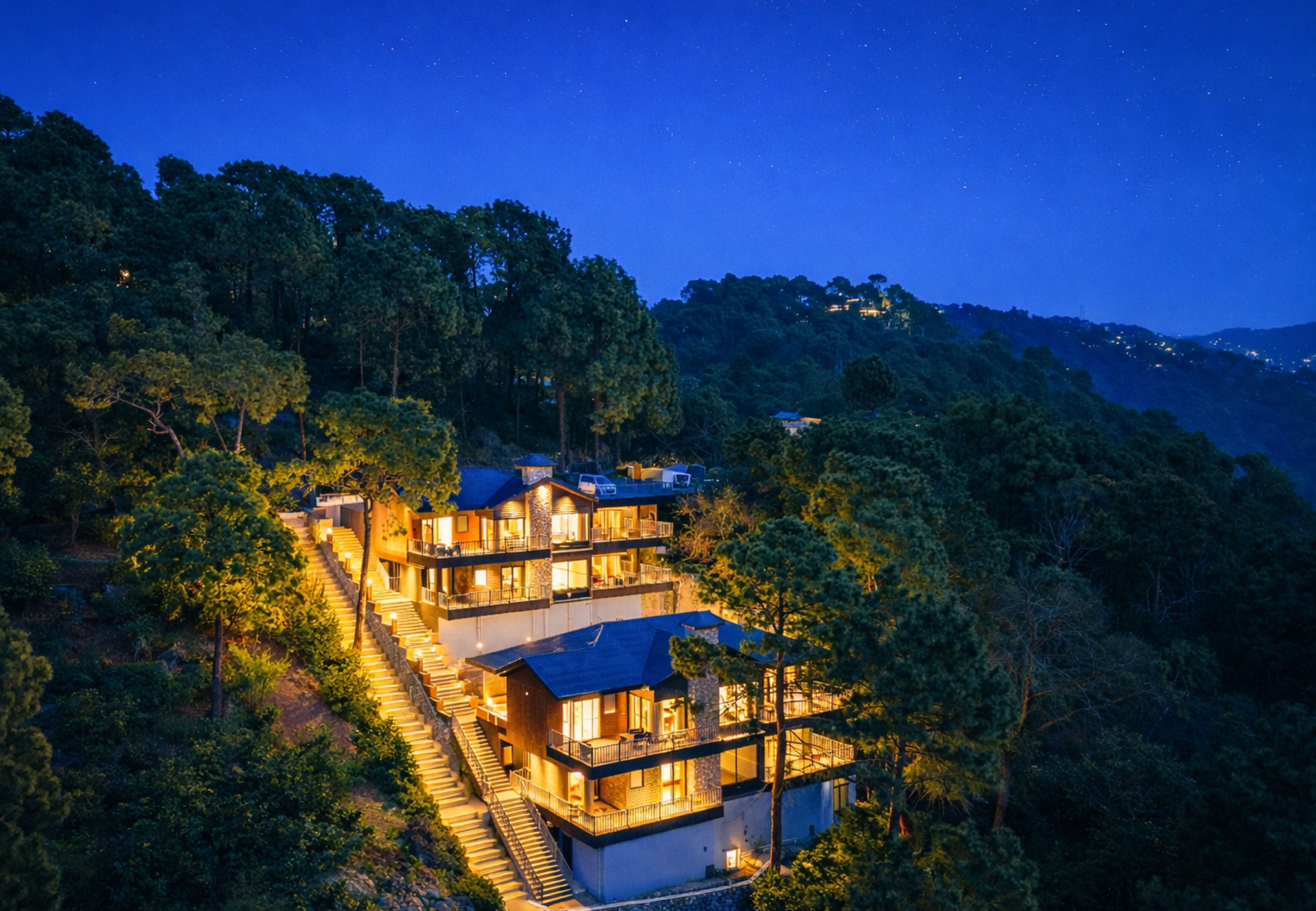 The Retreat Villa | 4-BHK Hillside Retreat with Indoor Pool, Jacuzzis | Near Kasauli Hill Station