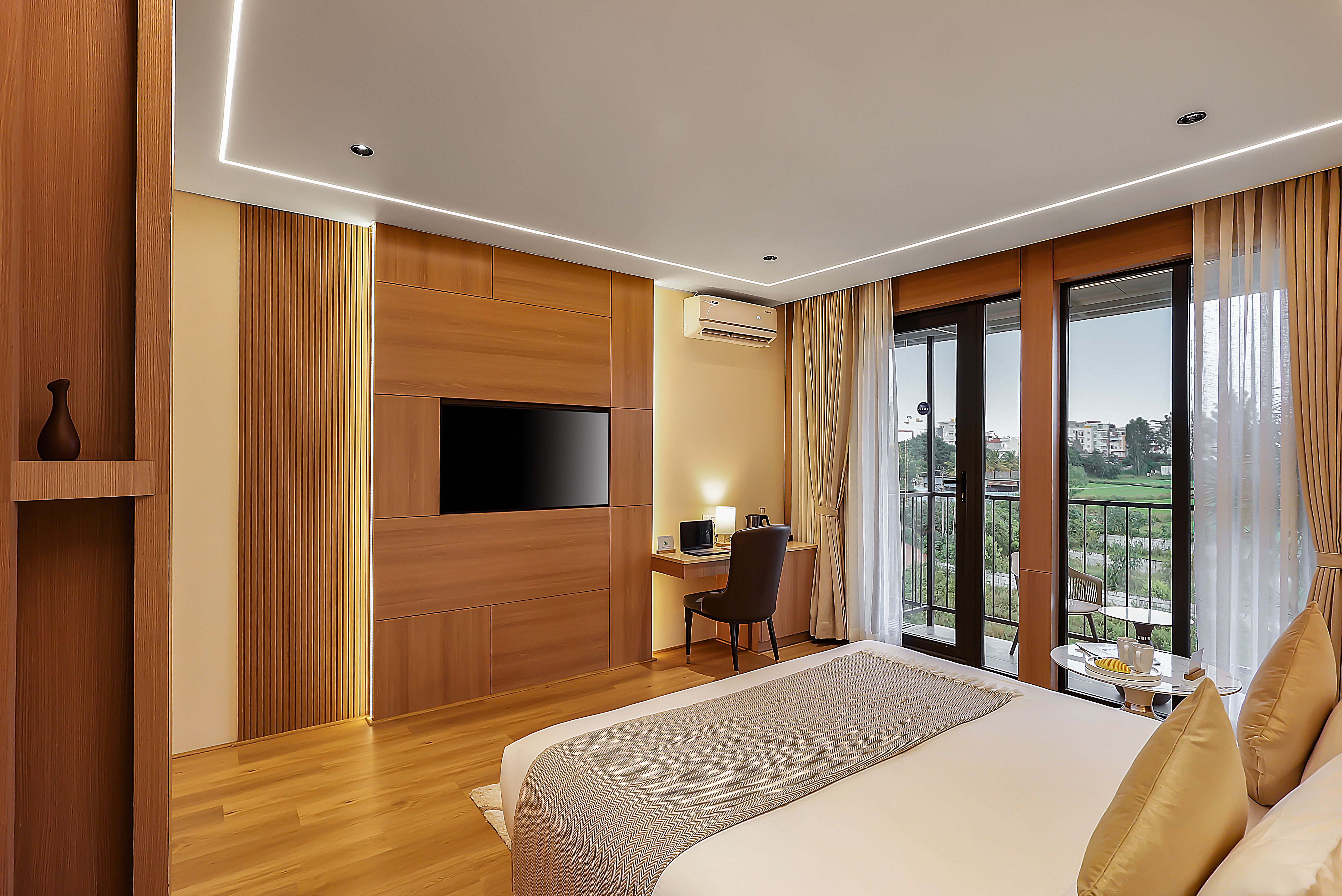 Savian Suites Azure | Premium Room with Balcony in a Business Hotel in Chikkajala, Close to Major Restaurants, Bars & Clubs — photo 13