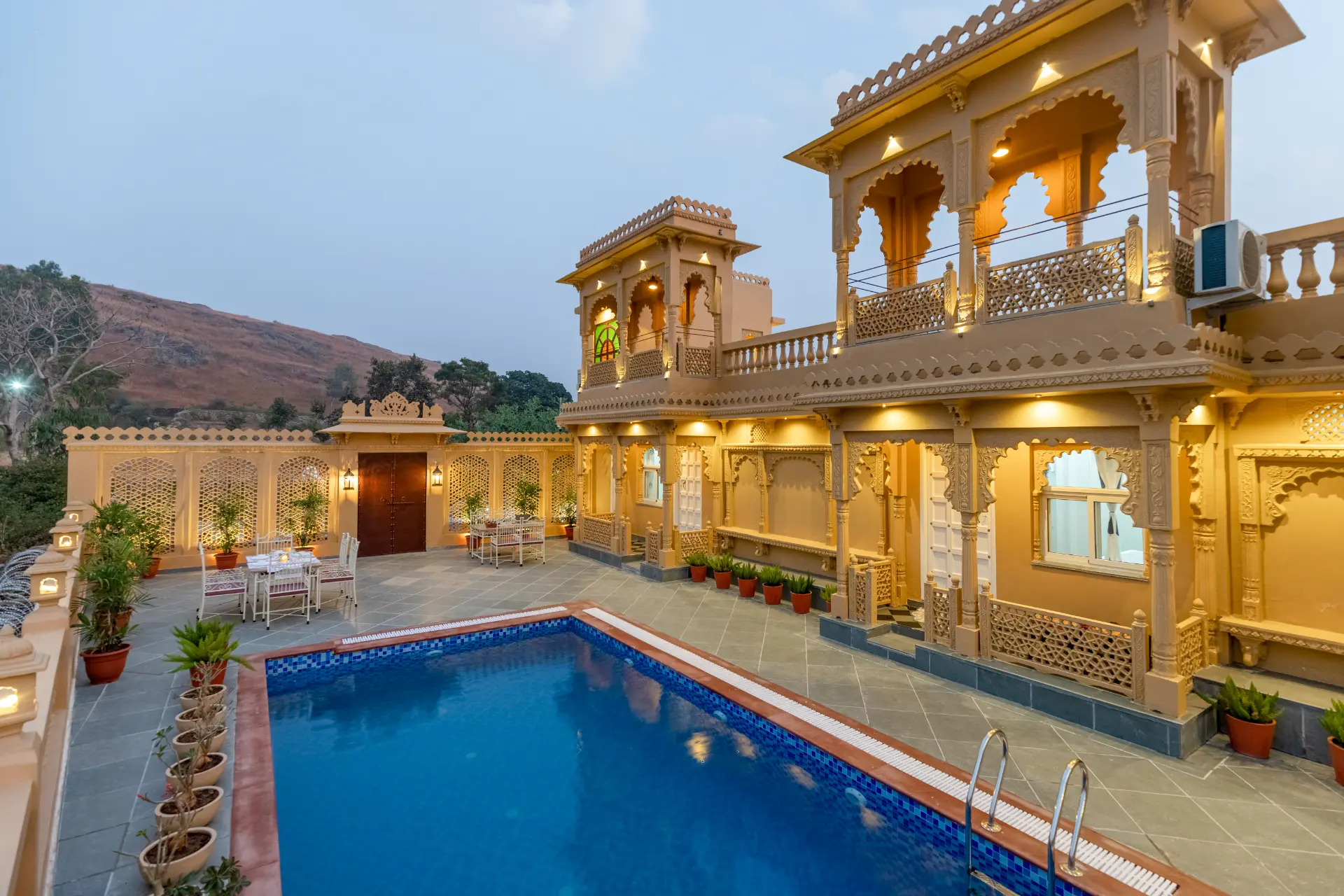 Amber Royale | Heritage 3-BHK Villa With Private Pool, Garden & Terrace — photo 14