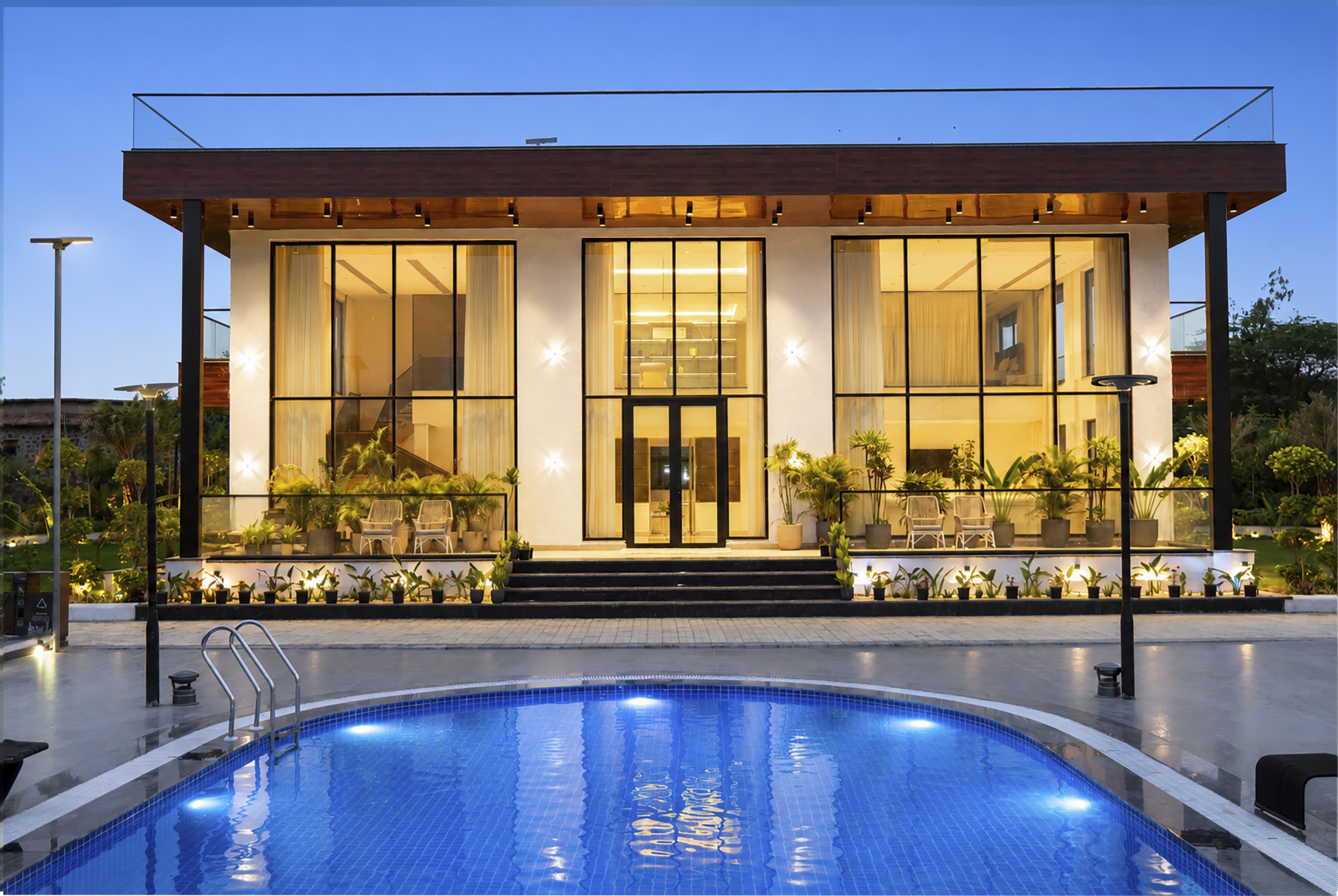 ASK Farms | Refined 4-BHK villa with Theatre Lounge, Pool & Fire BBQ Deck — photo 4