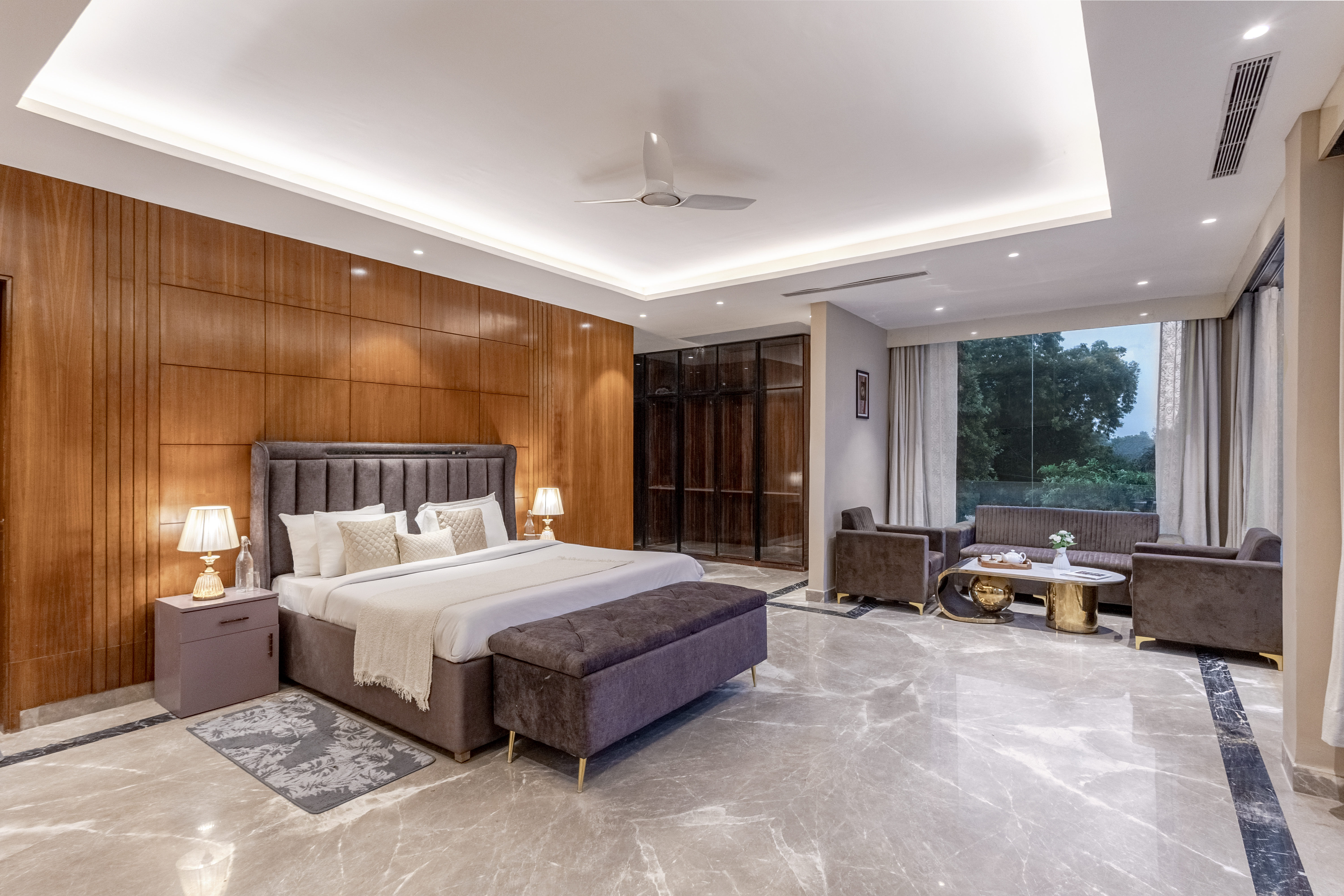 DSG Farm | Pet- friendly modern house Inspired 3-BHK with Bar with lounge, Bathtub, Private Pool, Swimming pool, Terrace & Garden — photo 13