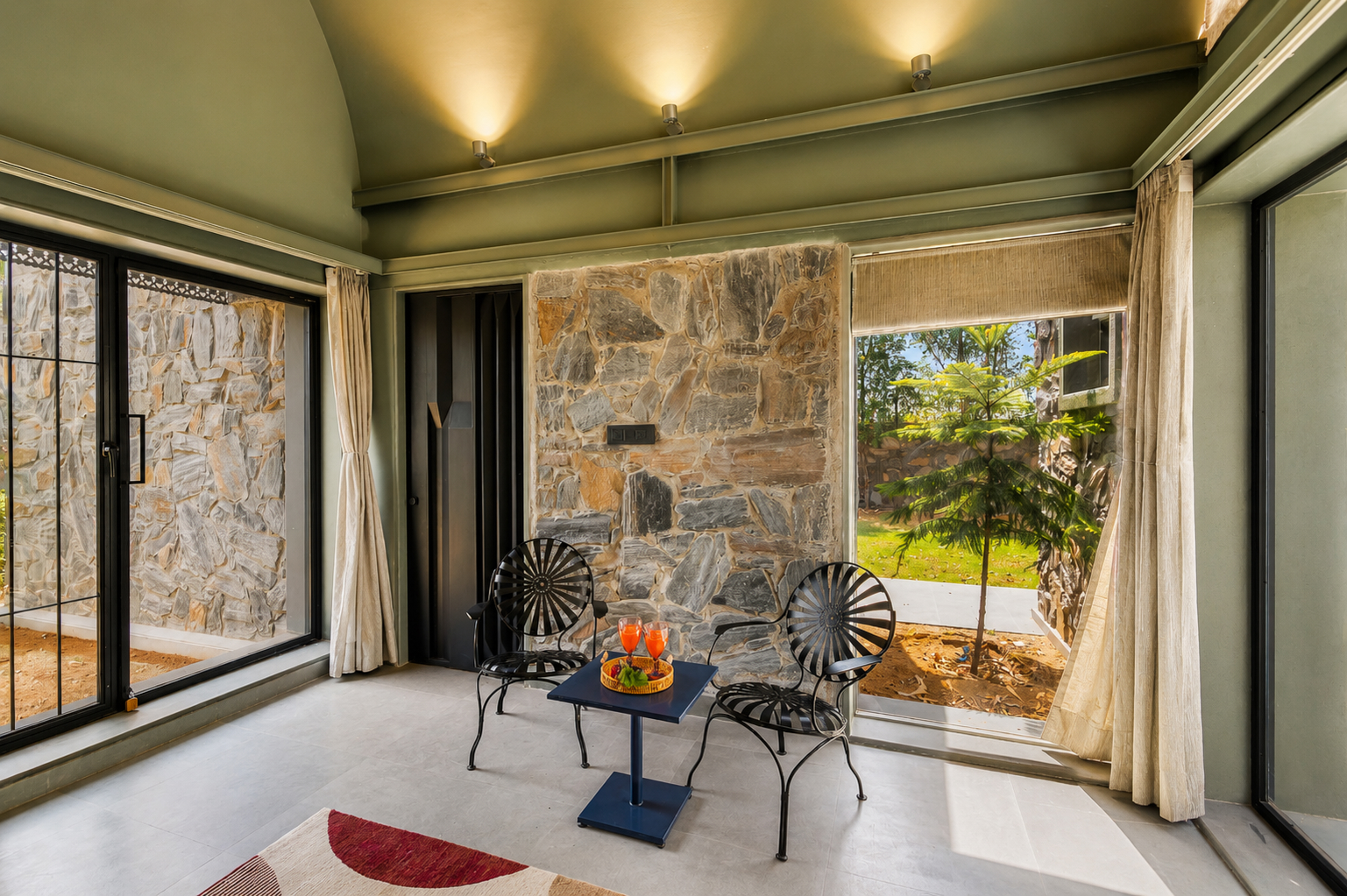 Earthstone | 4-BHK Stone Retreat with Private Pool, Garden, Gazebo, Terrace, & Open-Air Dining — photo 13