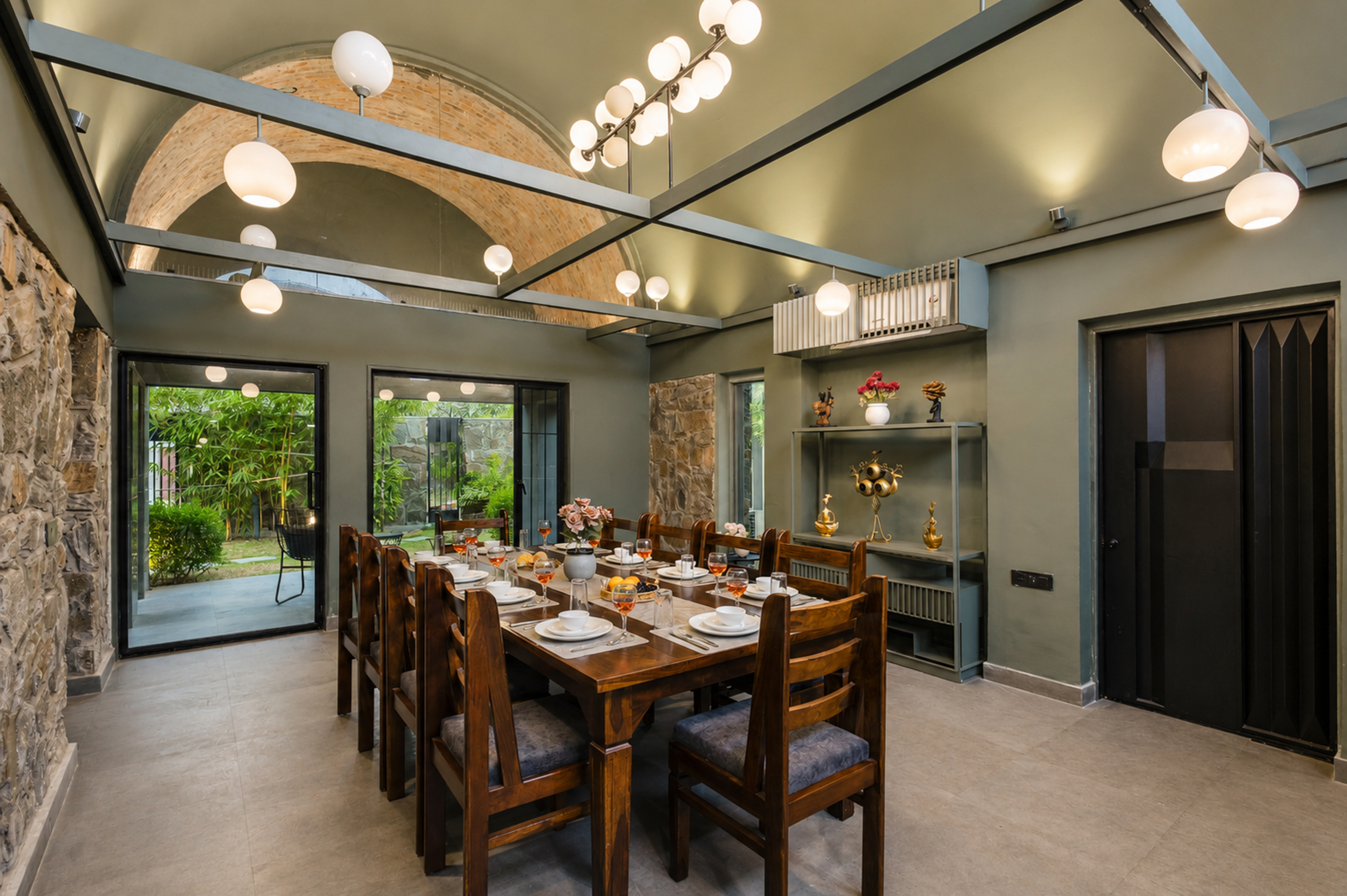 Earthstone | 4-BHK Stone Retreat with Private Pool, Garden, Gazebo, Terrace, & Open-Air Dining — photo 10