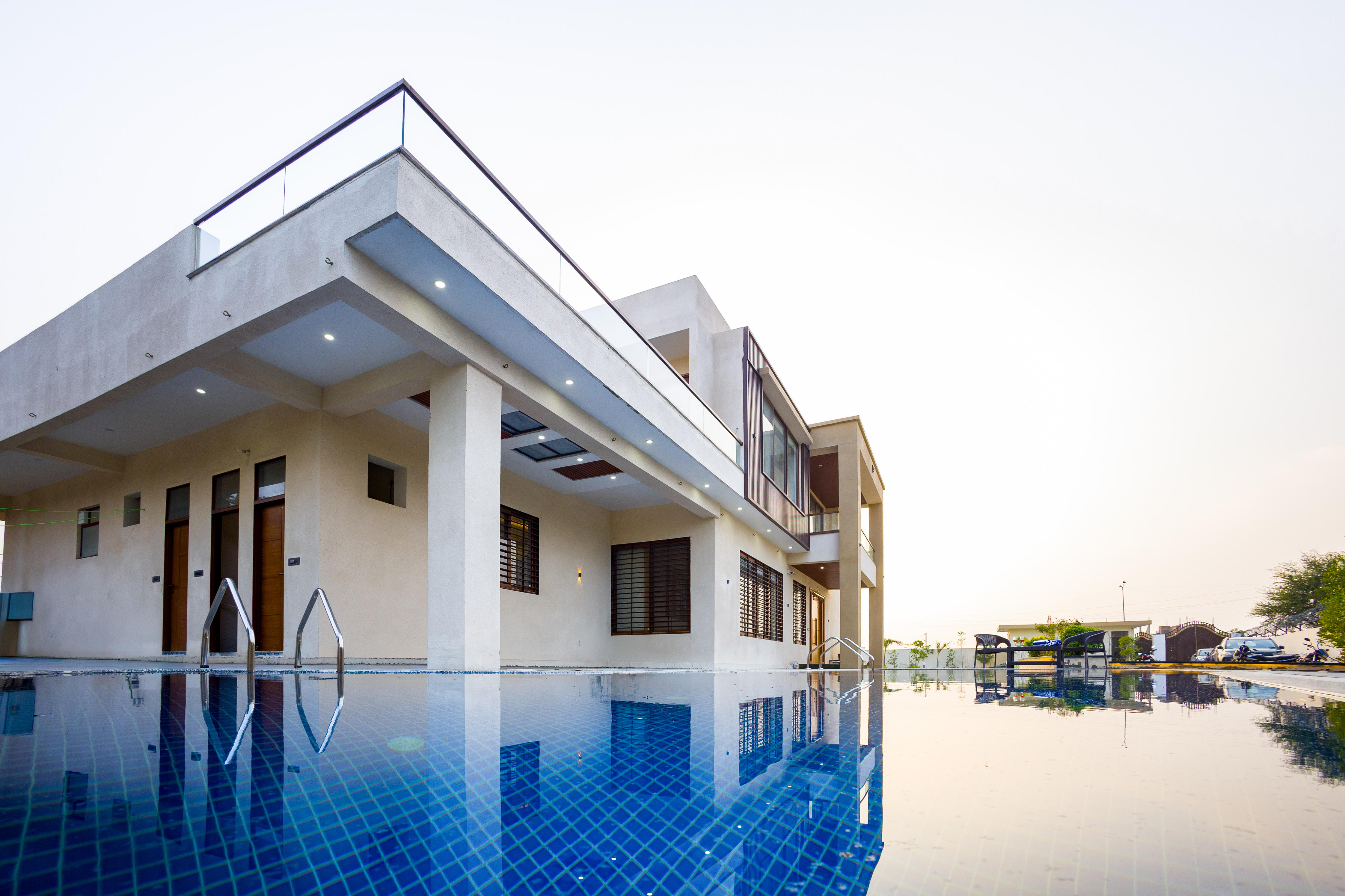 Lush Haven | Chic 4-BHK Retreat with Private Pool, Terrace & Landscaped Garden | Pet-friendly — photo 6