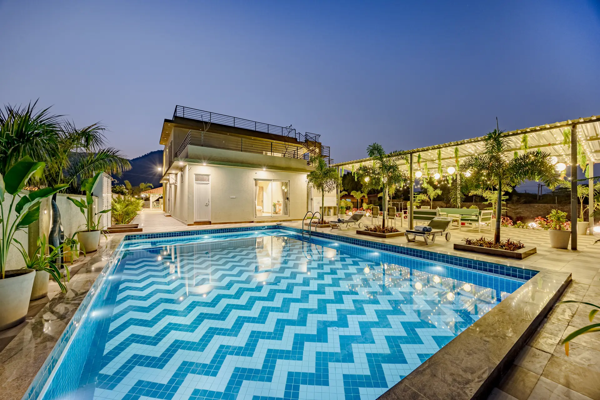 Heaven in Hills Mountara | 3-BHK Villa With Private Pool, Garden, Gazebos, Jacuzzi, & Clubhouse — photo 2