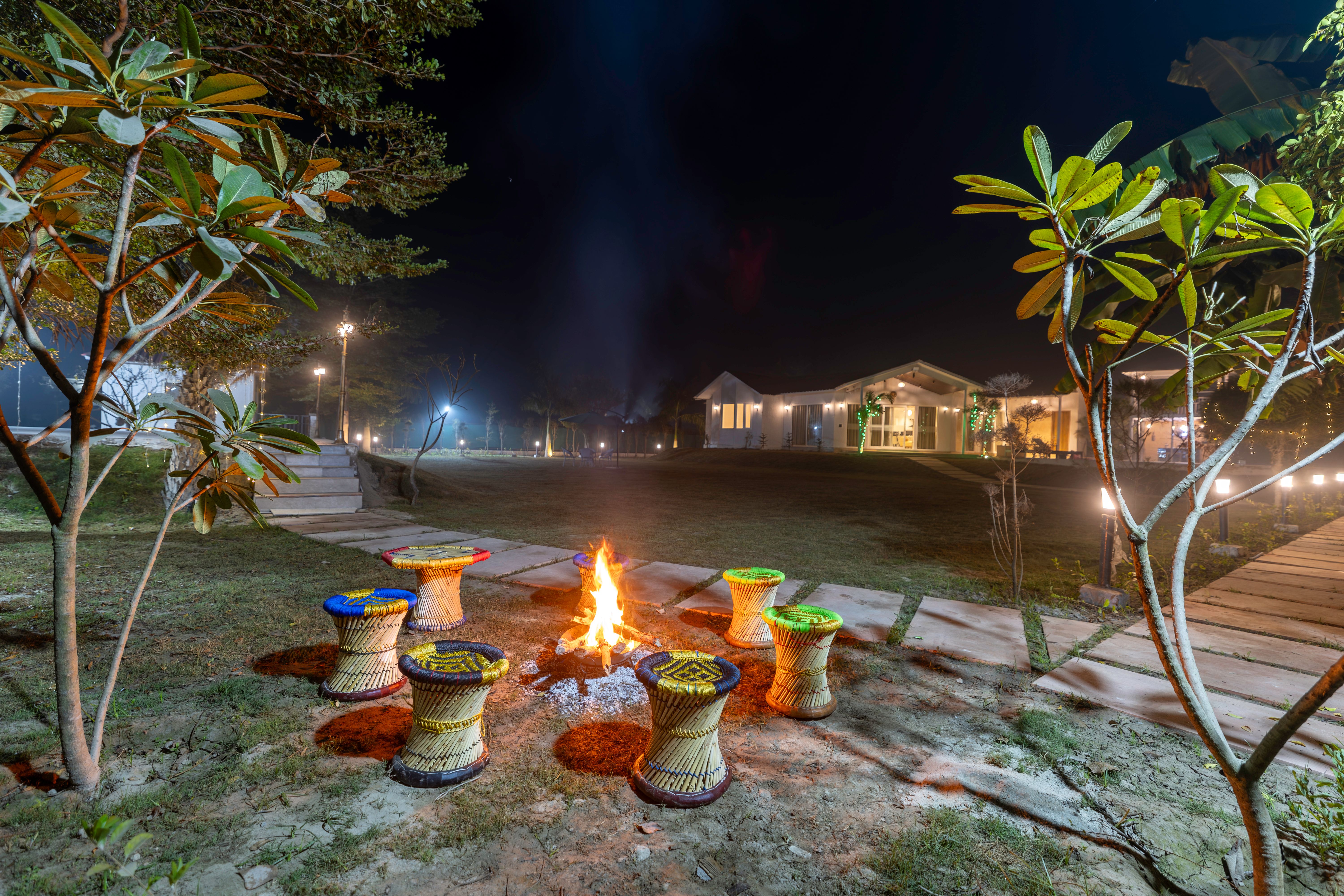 Vedaaz Farms | Pet-friendly 4-BHK Farmhouse With Private Outdoor Pool and Garden area — photo 7