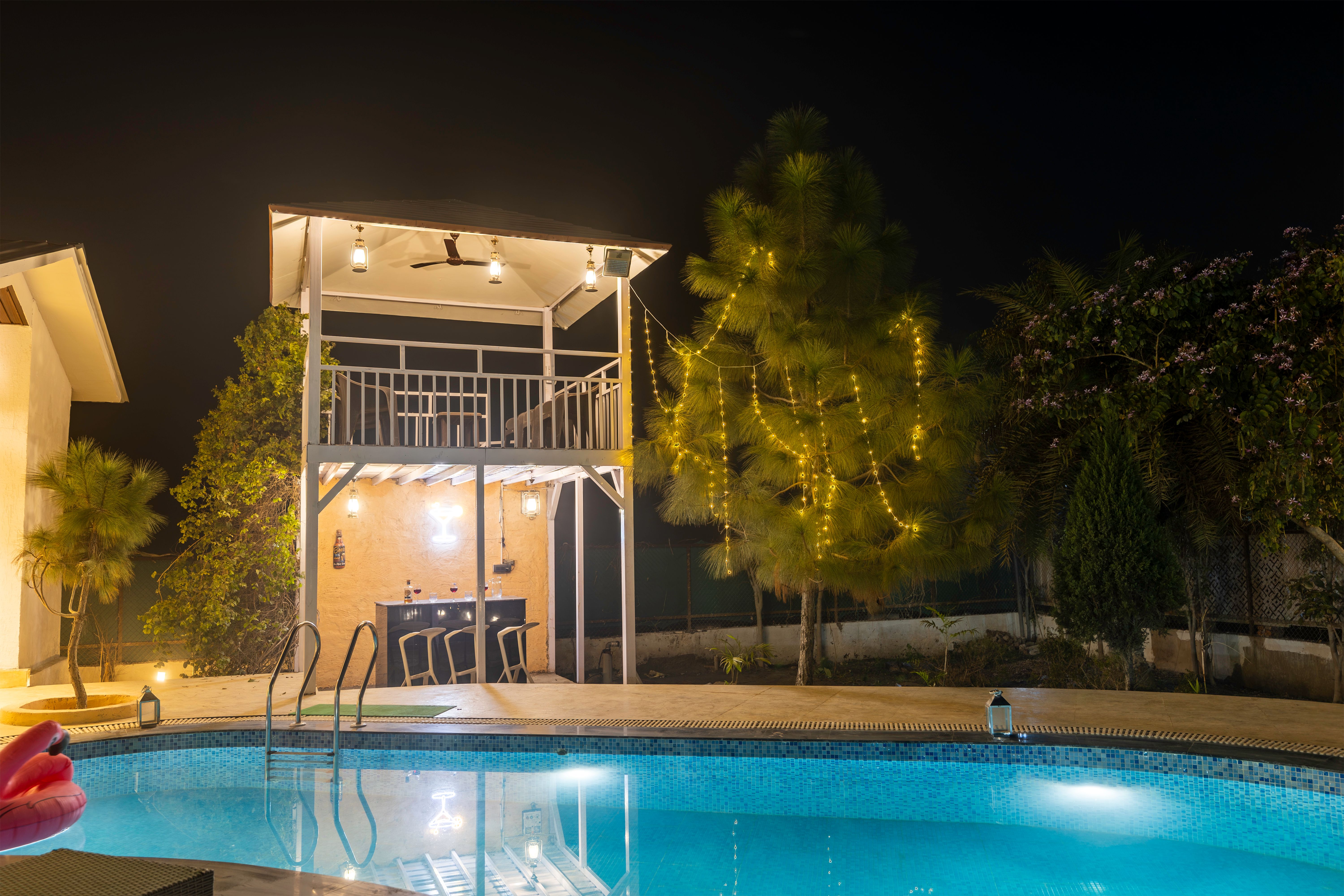 Vedaaz Farms | Pet-friendly 4-BHK Farmhouse With Private Outdoor Pool and Garden area — photo 25