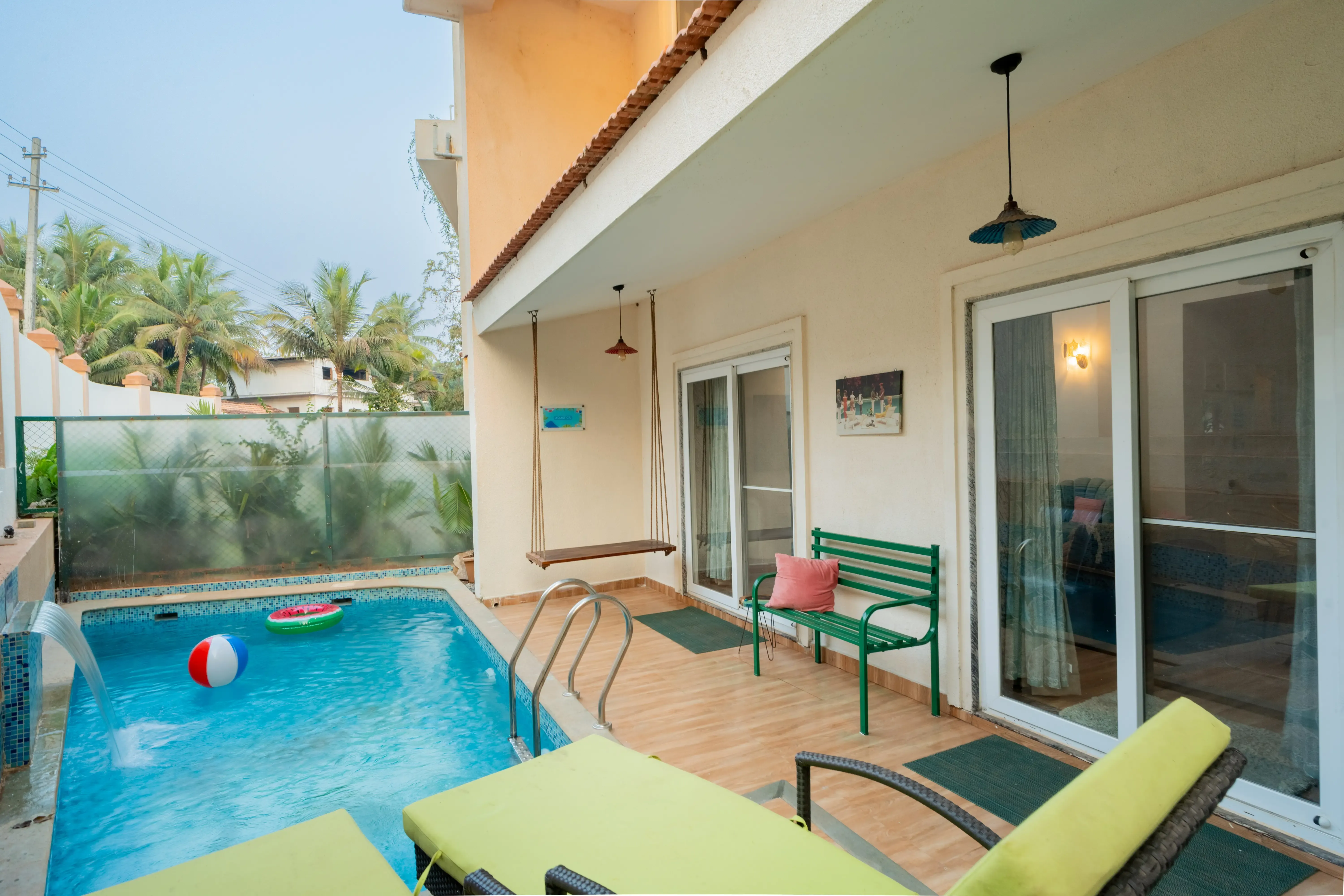 Cavalo Marinho | 3-BHK Boho Retreat with Private Pool & Club House — photo 11