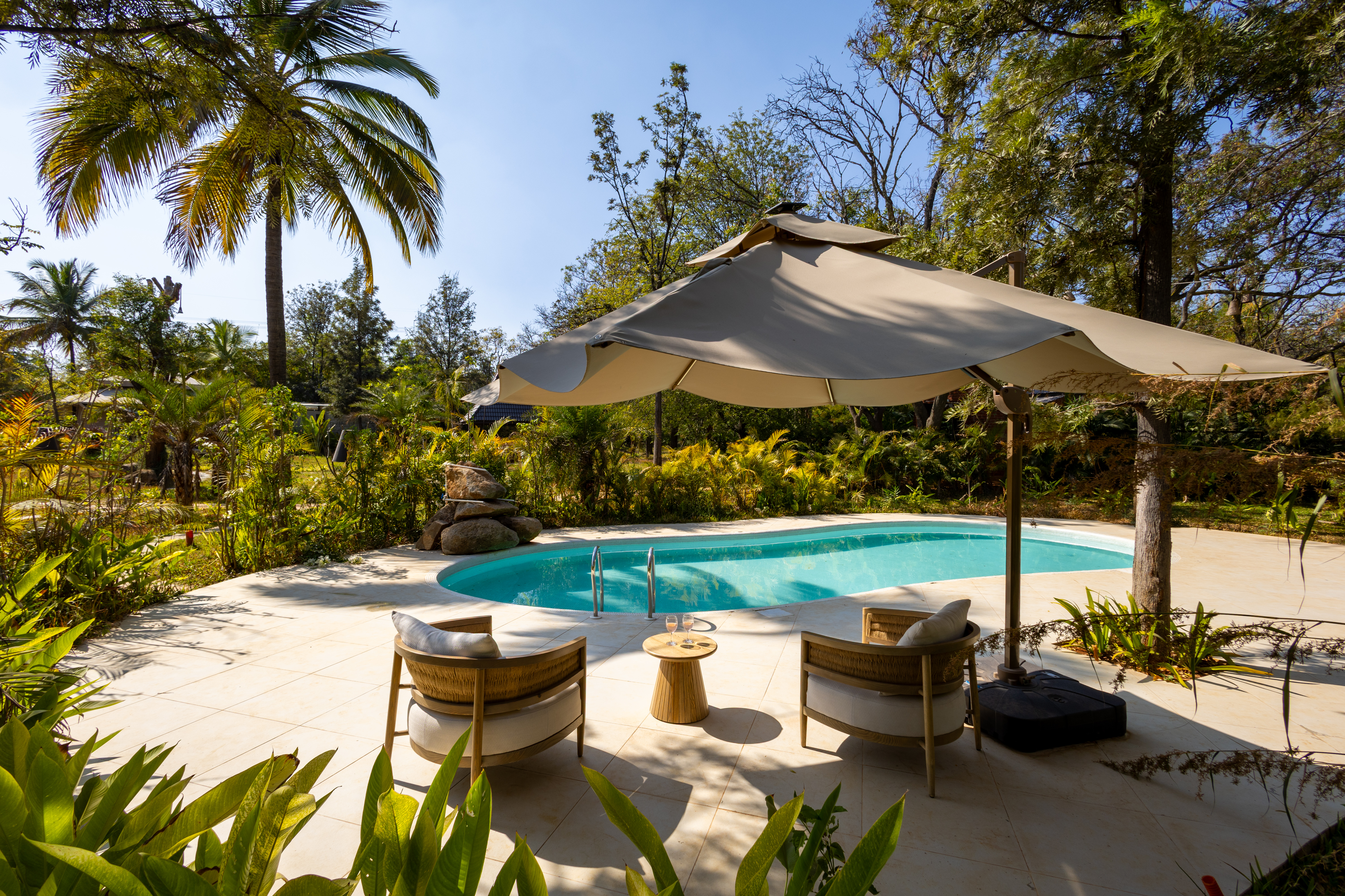 Tapovana Zarae | Pet-friendly Tent on 1-Acre with Shared Pool, Sunken Firepit, Gazebo & a Lush Garden — photo 2