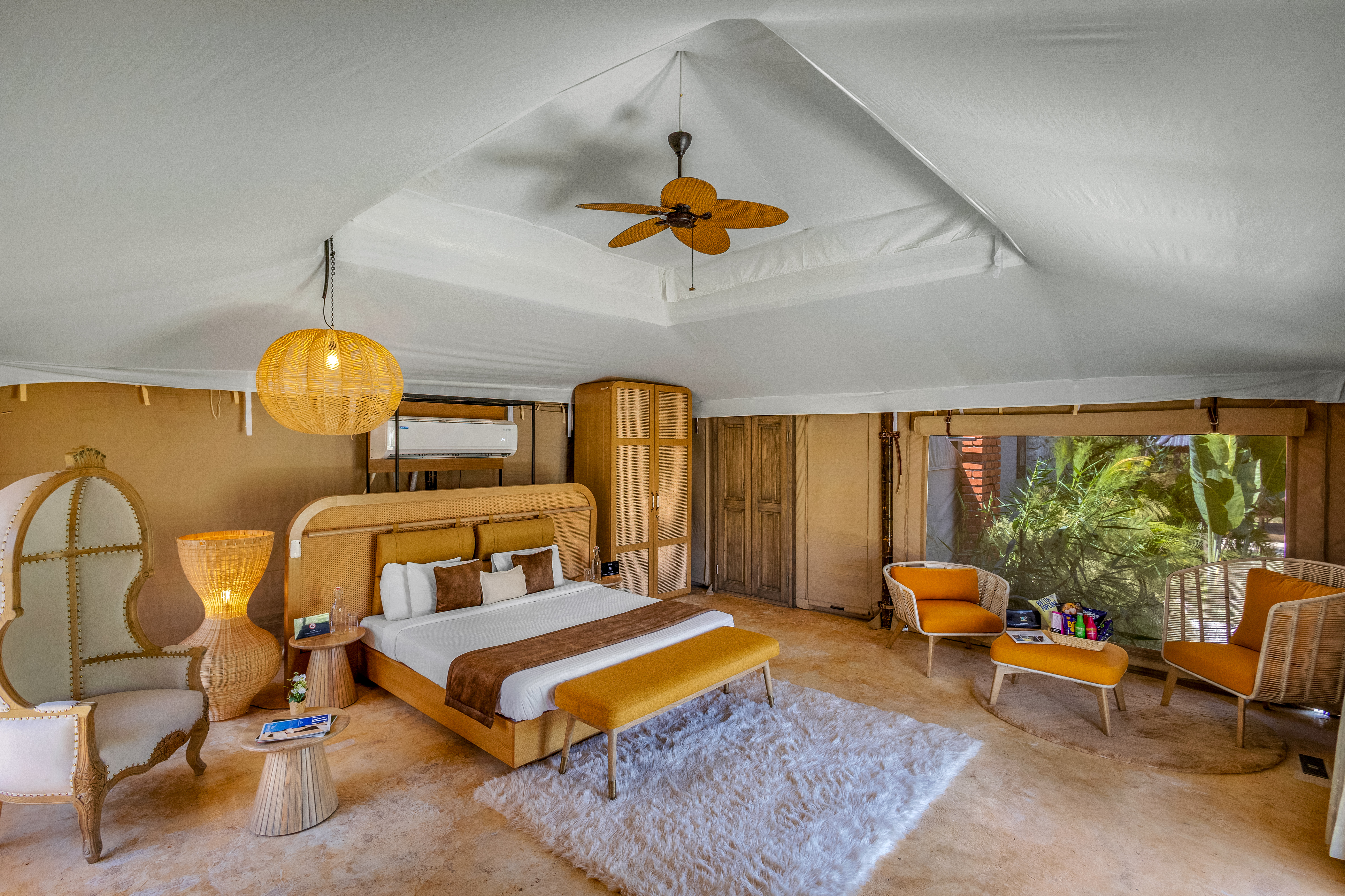 Tapovana Zarae | Pet-friendly Tent on 1-Acre with Shared Pool, Sunken Firepit, Gazebo & a Lush Garden — photo 9