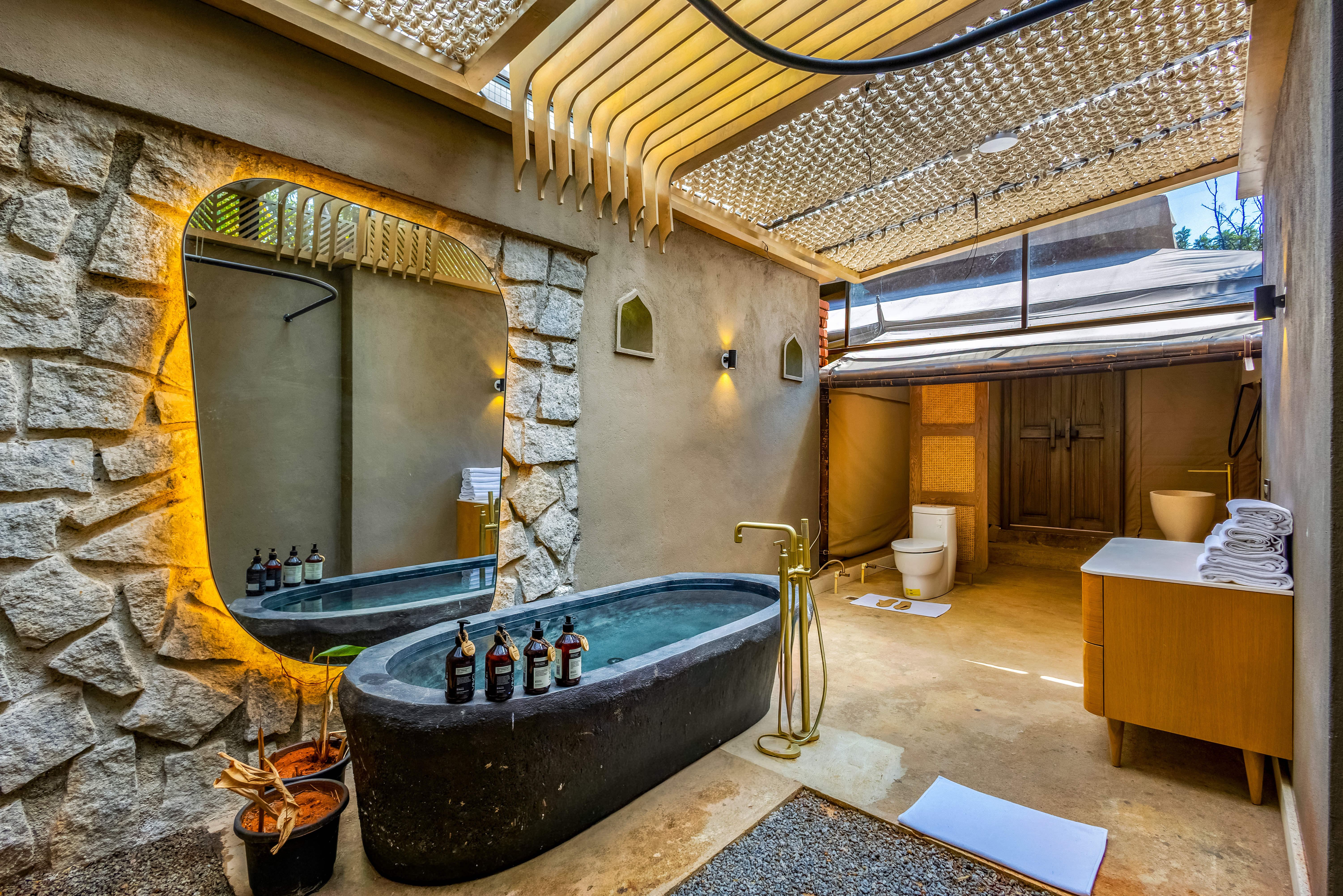 Tapovana Zarae | Pet-friendly Tent on 1-Acre with Shared Pool, Sunken Firepit, Gazebo & a Lush Garden — photo 11