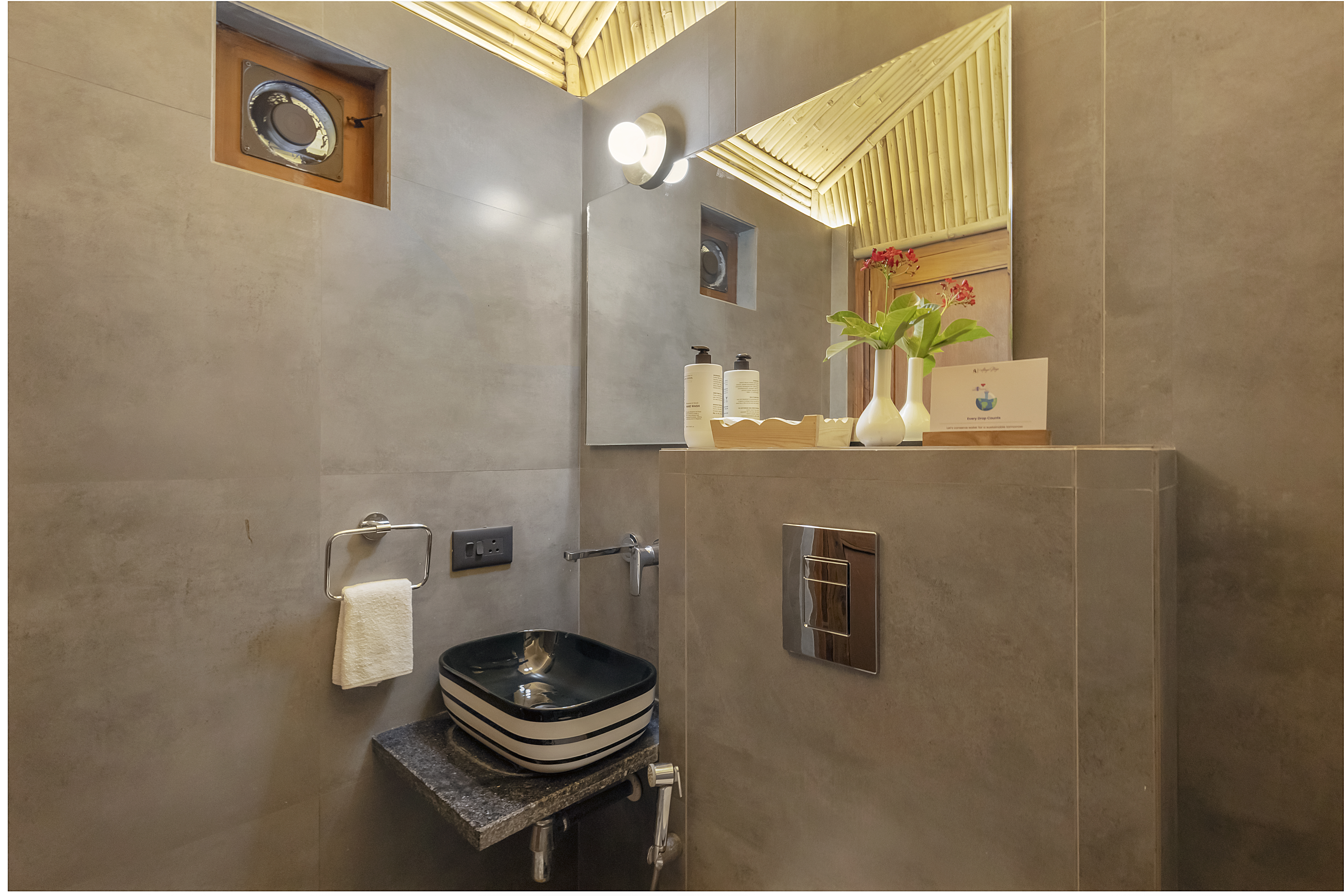 Timber Standard Suite | Pet-friendly Bamboo Cottage with Pvt Sit-Out Area & Shared Dining — photo 16