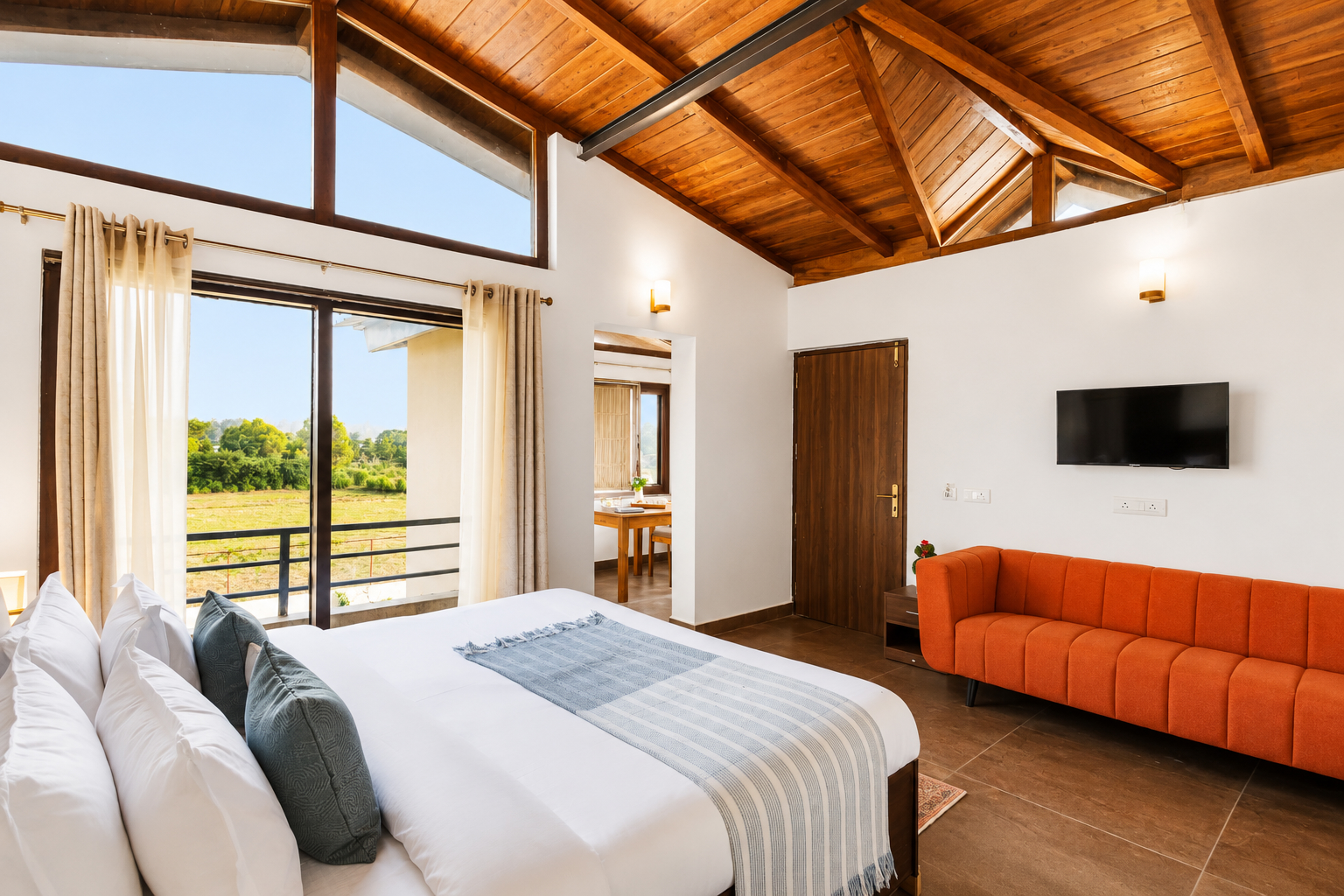 Dhela Jungle Retreat Pebble | Pet- Friendly Suite in a Mini Resort with Shared Pool Near Jhirna Safari Zone — photo 14