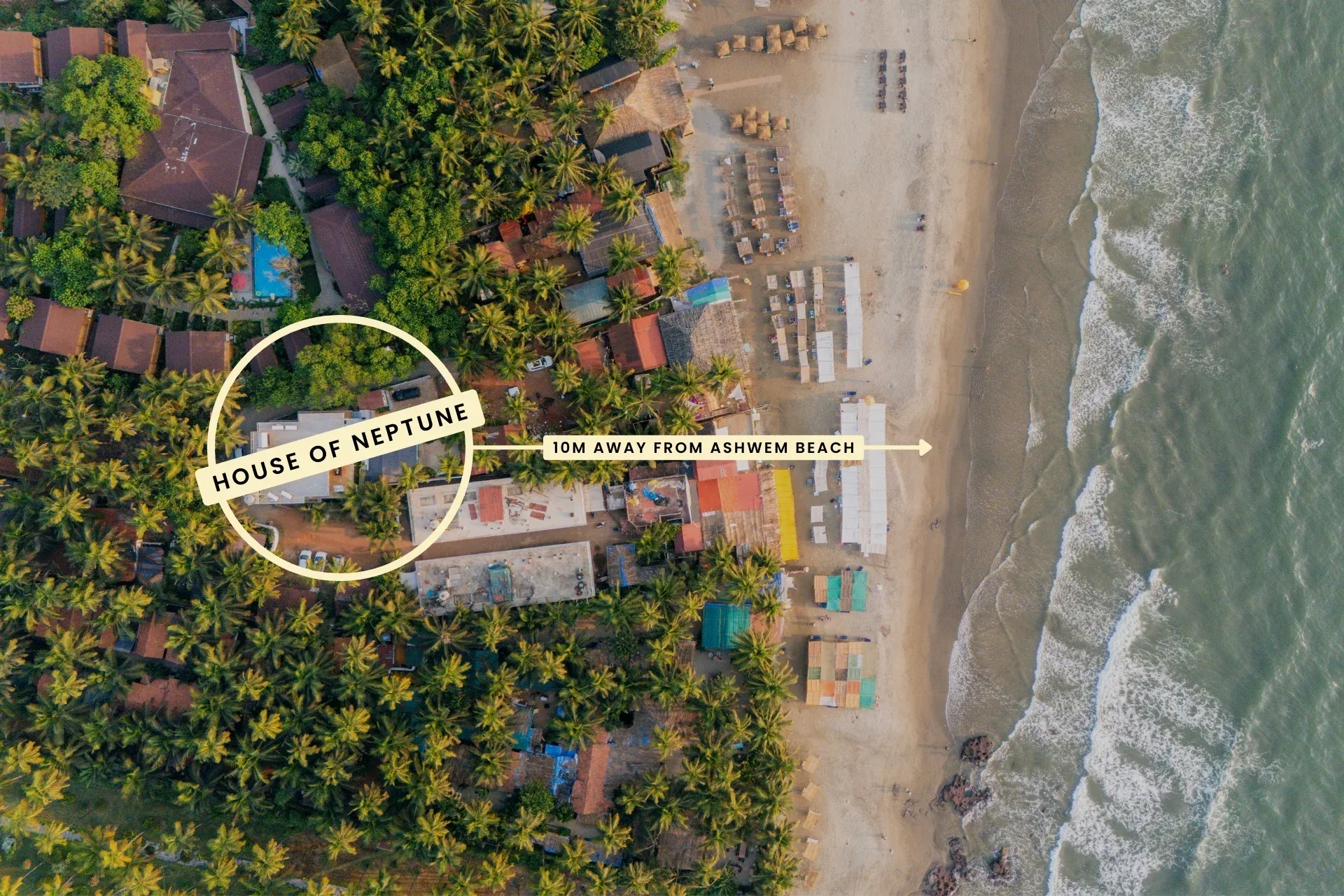 House of Neptune | 3-BHK Cottage with Gazebo & Bar | 10 mtrs from Ashwem Beach — photo 3