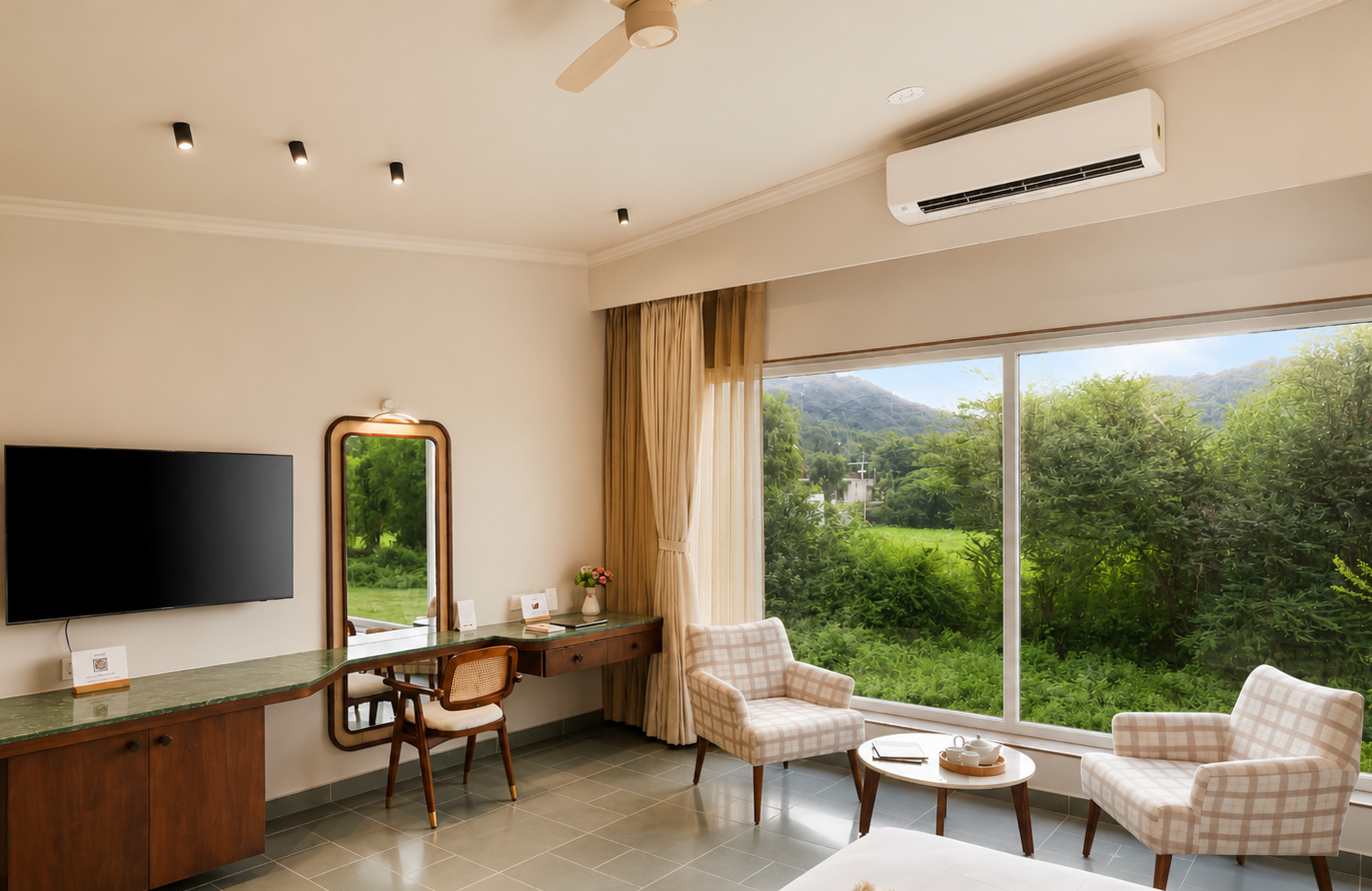 Raj Villas Alvora | Pet-Friendly 1-Room Hotel Suite with Aravalli Hill Views — photo 13