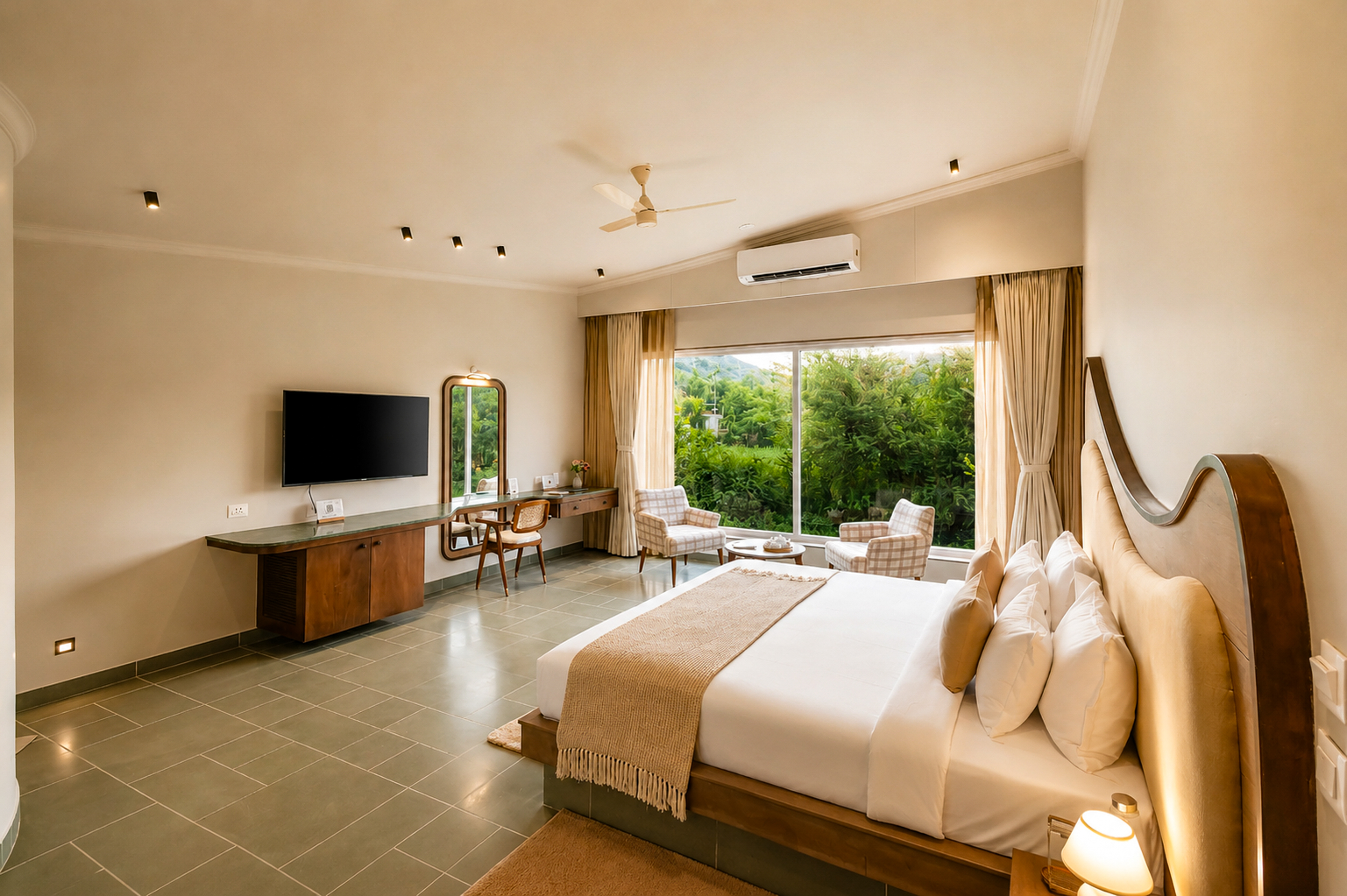 Raj Villas Alvora | Pet-Friendly 1-Room Hotel Suite with Aravalli Hill Views — photo 8