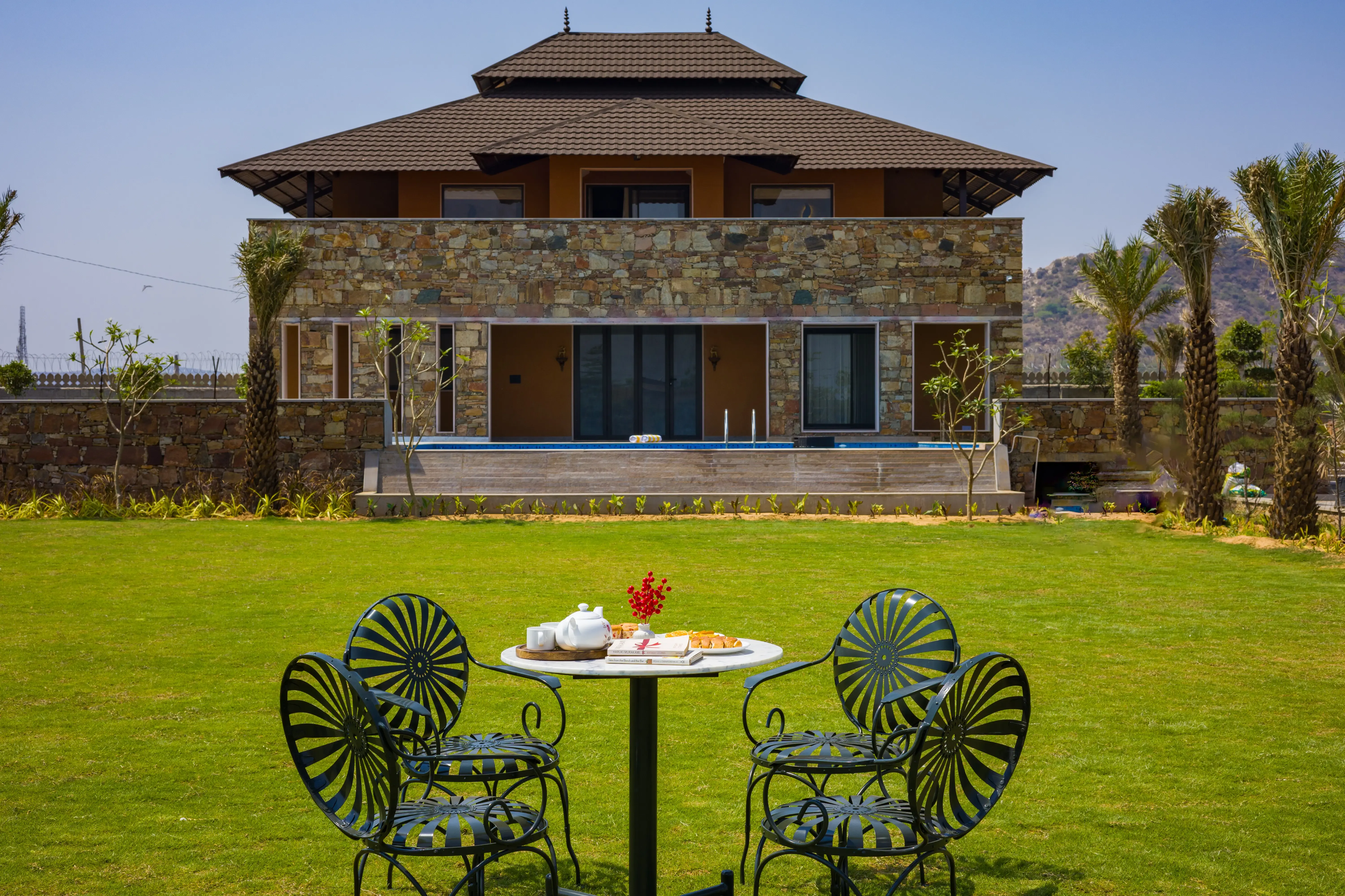 The Kanota Retreat | 4-BHK Villa Near Kanota Dam With Private Pool & Stunning Hill Views — photo 11