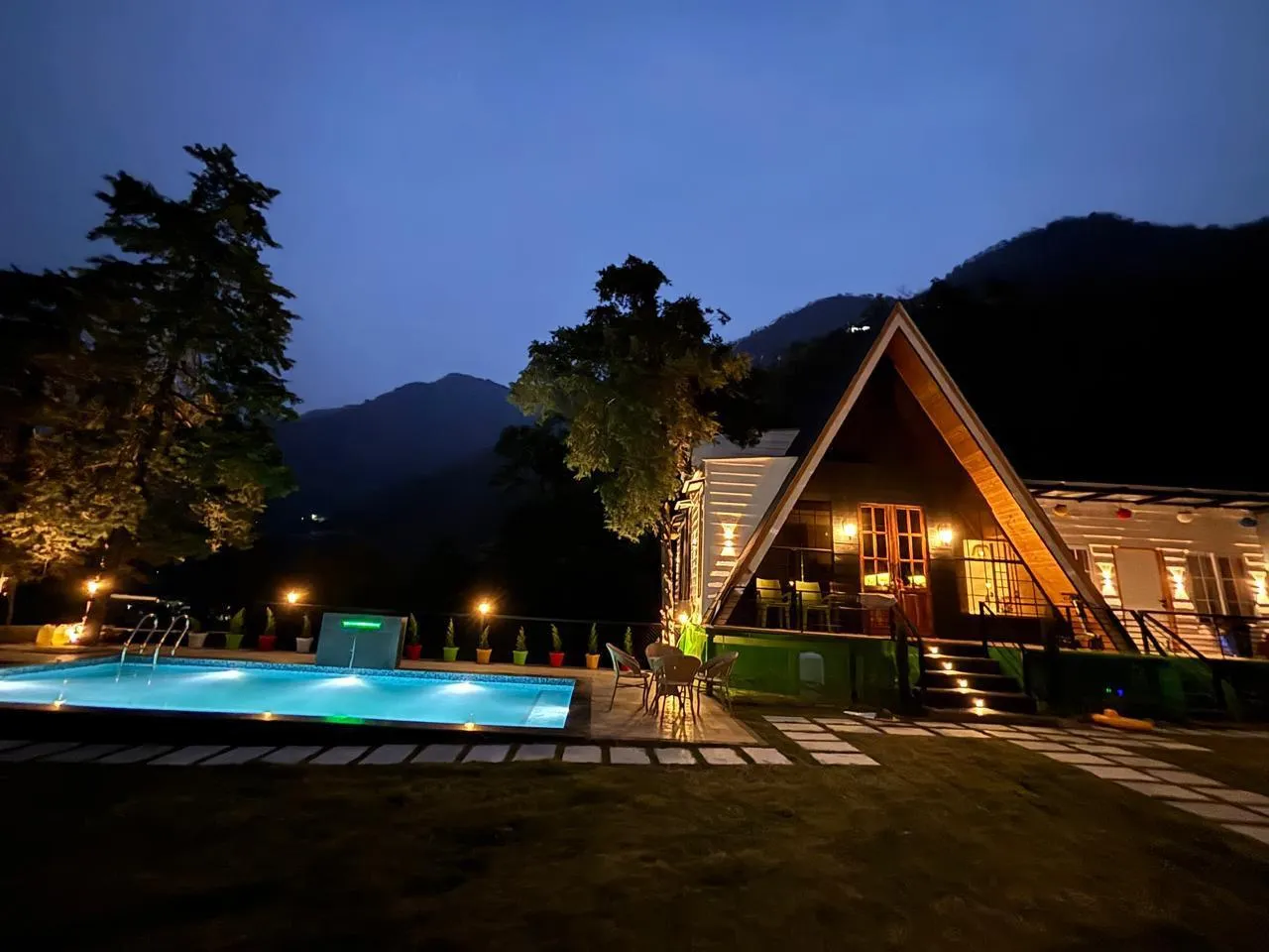 A Frame Villa with Jacuzzi Pool & Valley View — photo 35